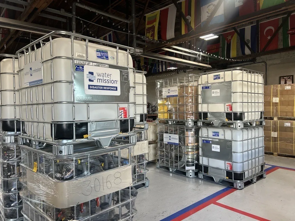 Water Mission Prepares Water Treatment Systems for Shipping to Jamaica