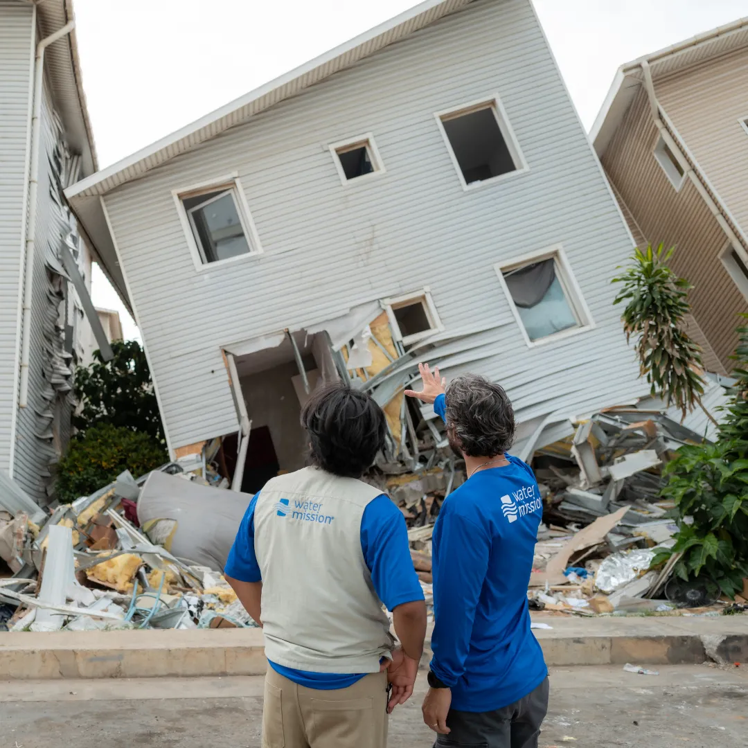 Water Mission team members survey damage in Venezuela