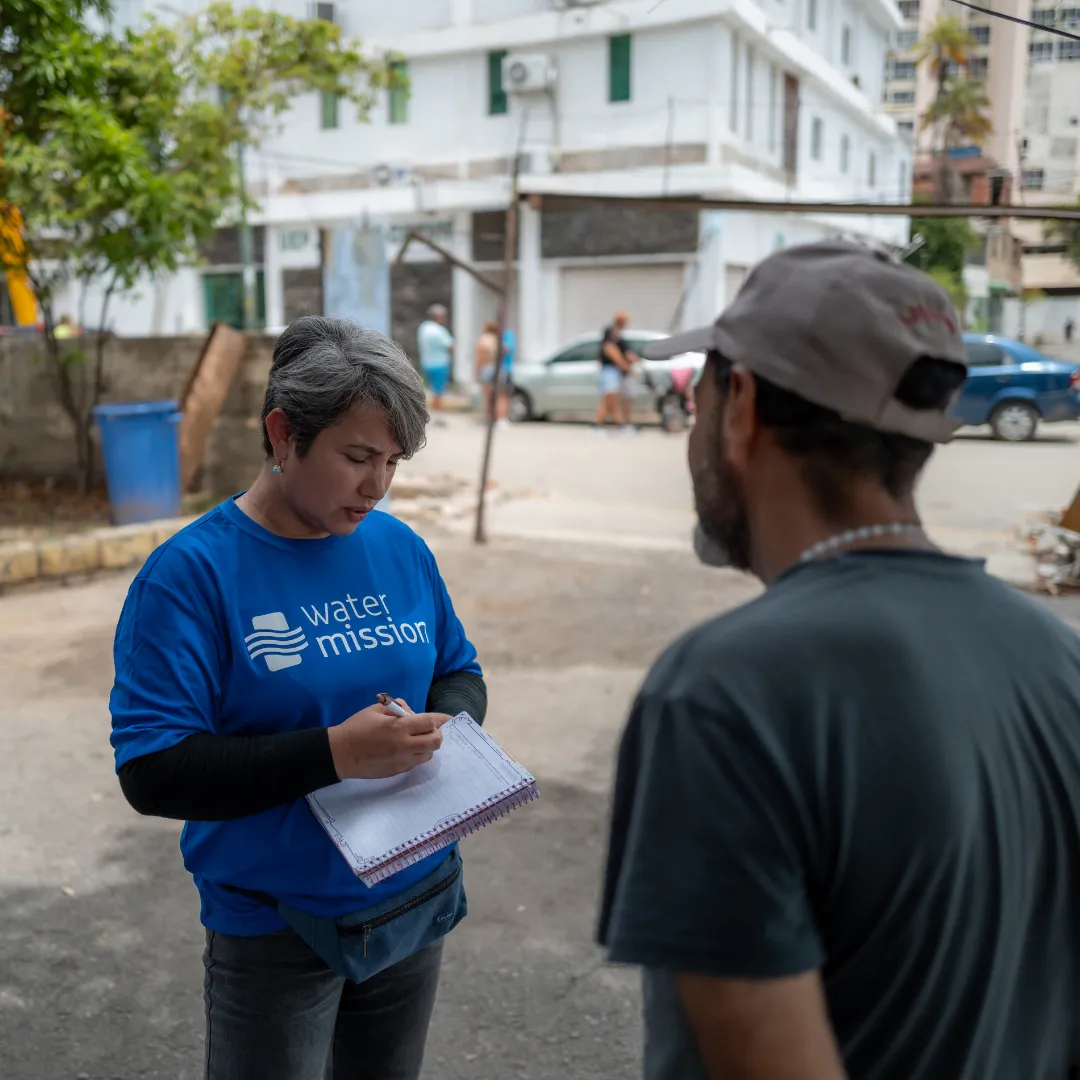 Water Mission team member performs assessment in Venezuela