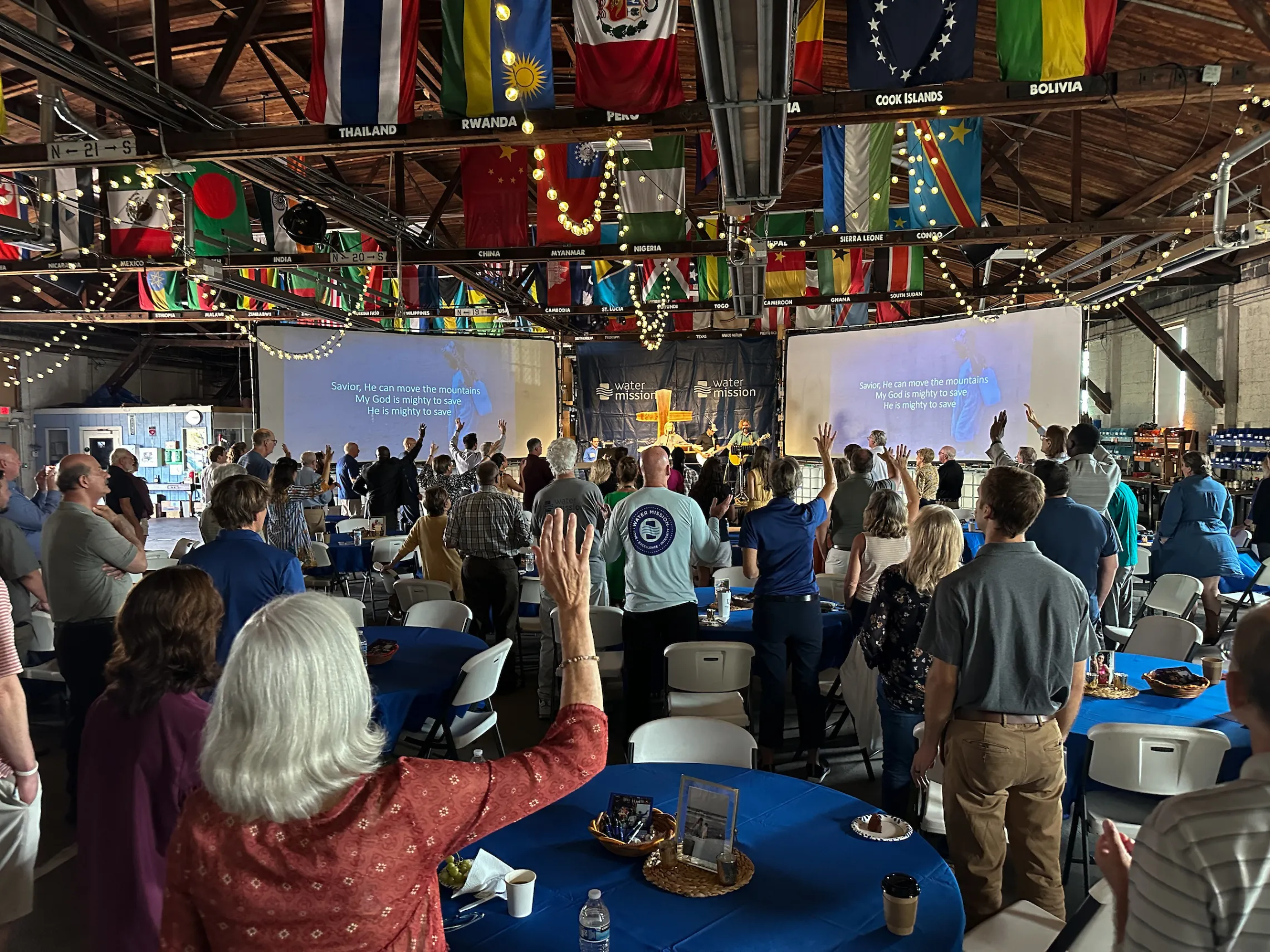 People worshipping.