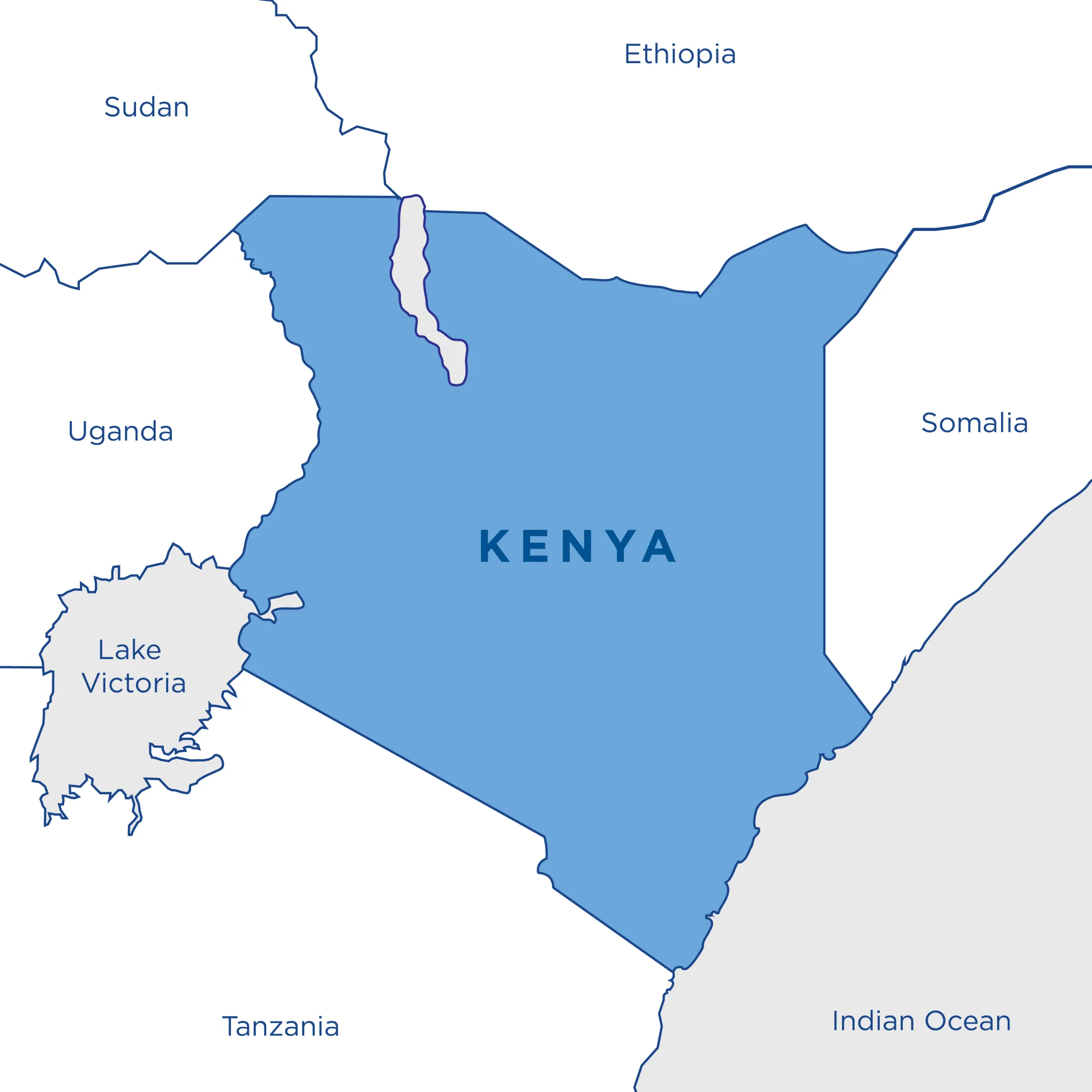 Map of Kenya