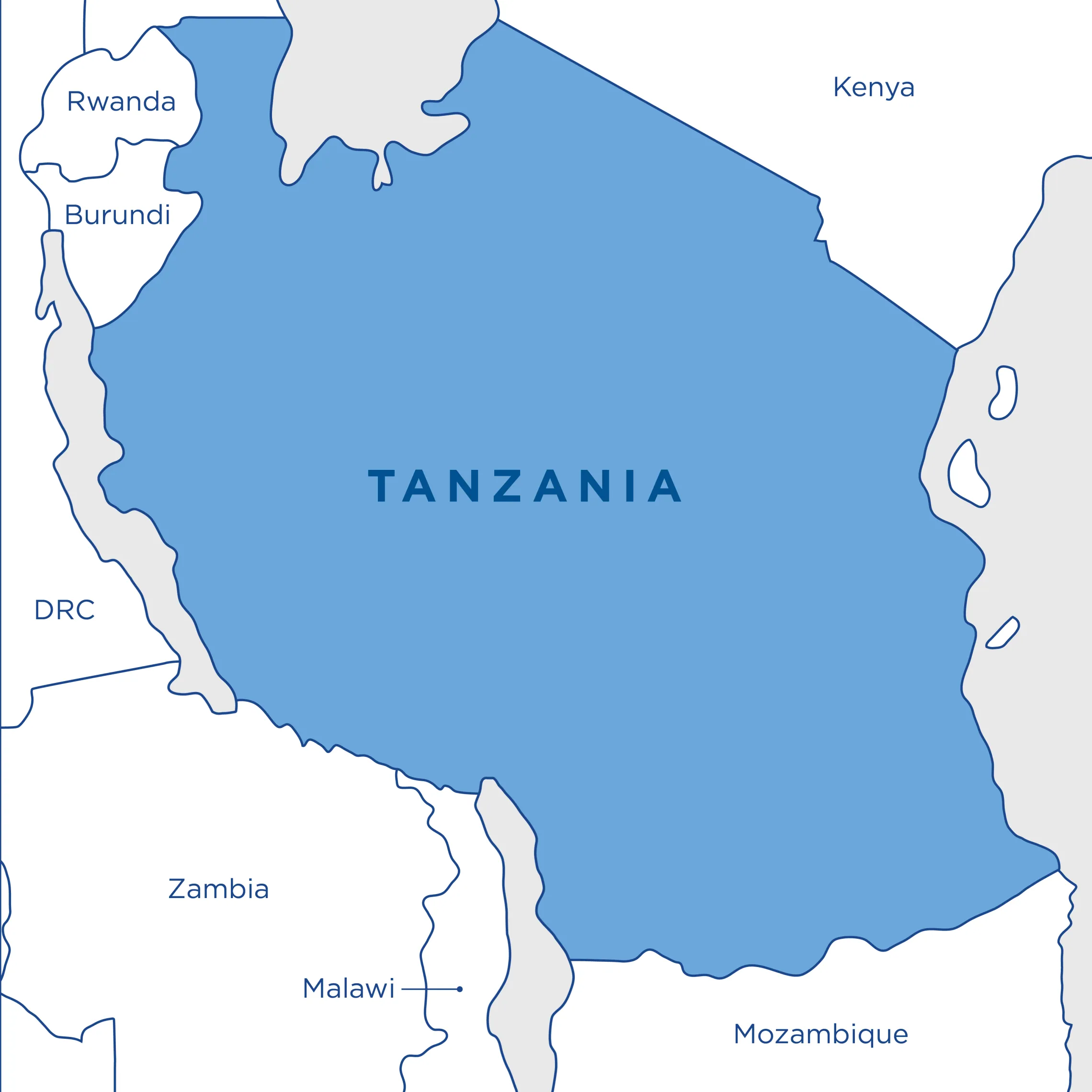 Map of Tanzania