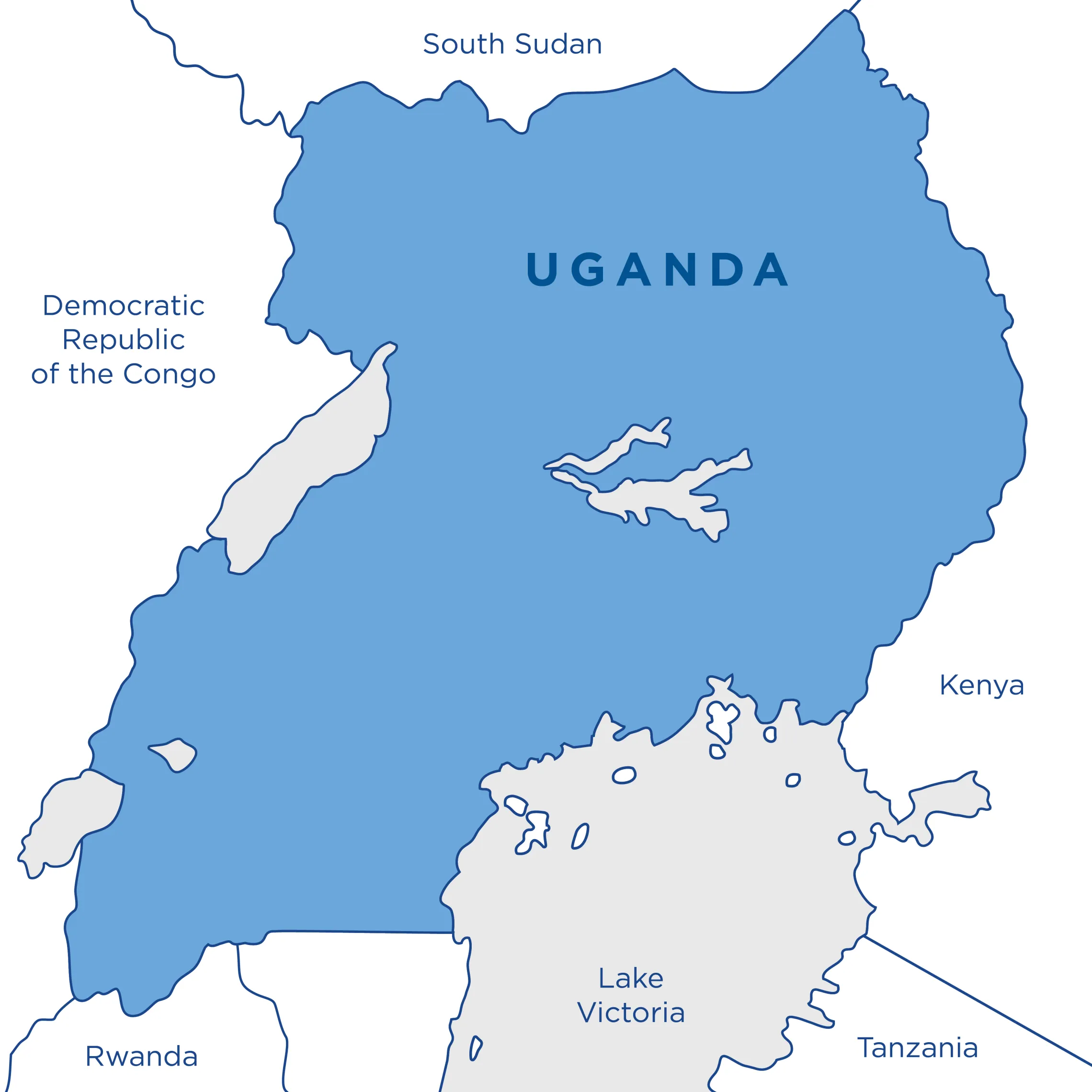 Map of Uganda