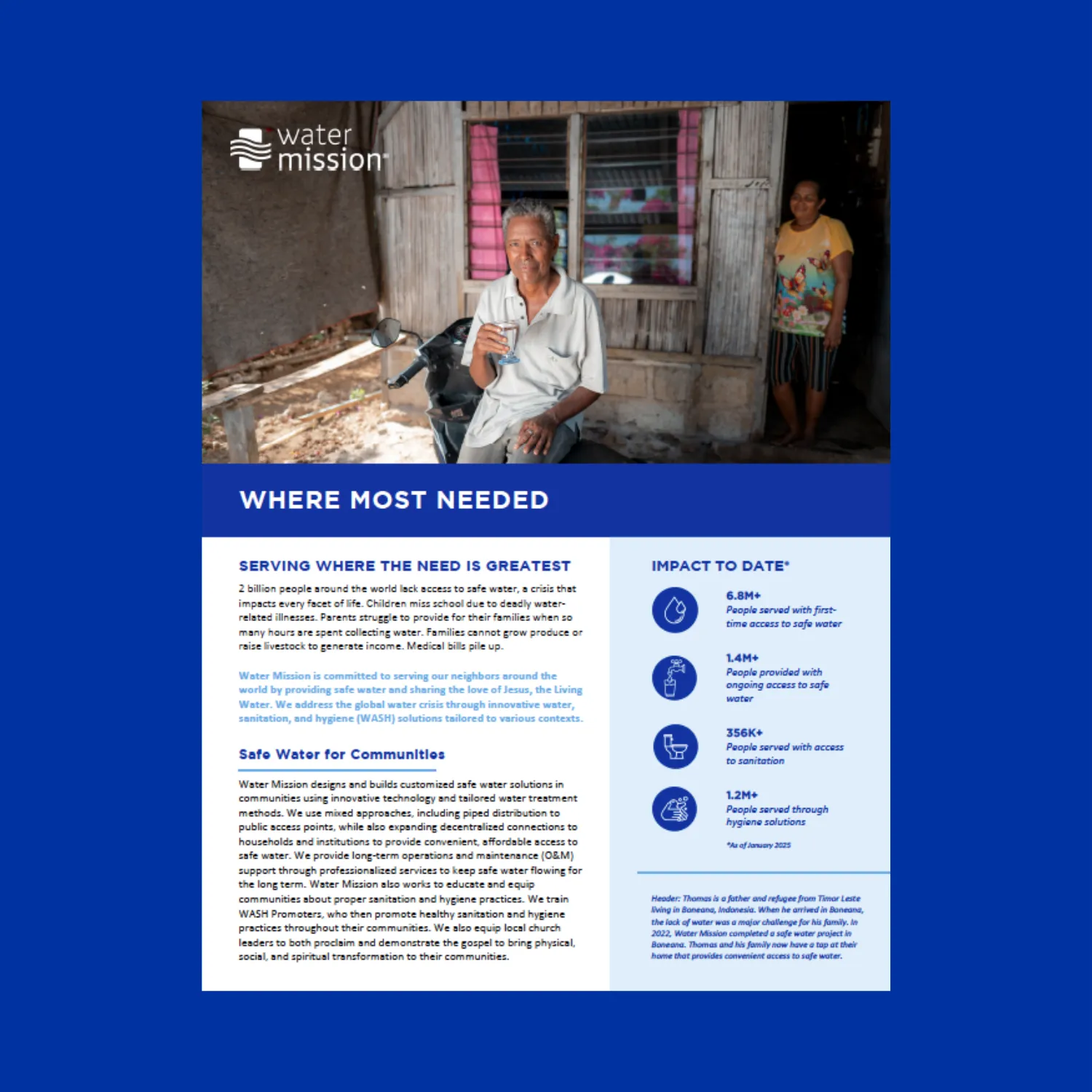 Where Most Needed Proposal