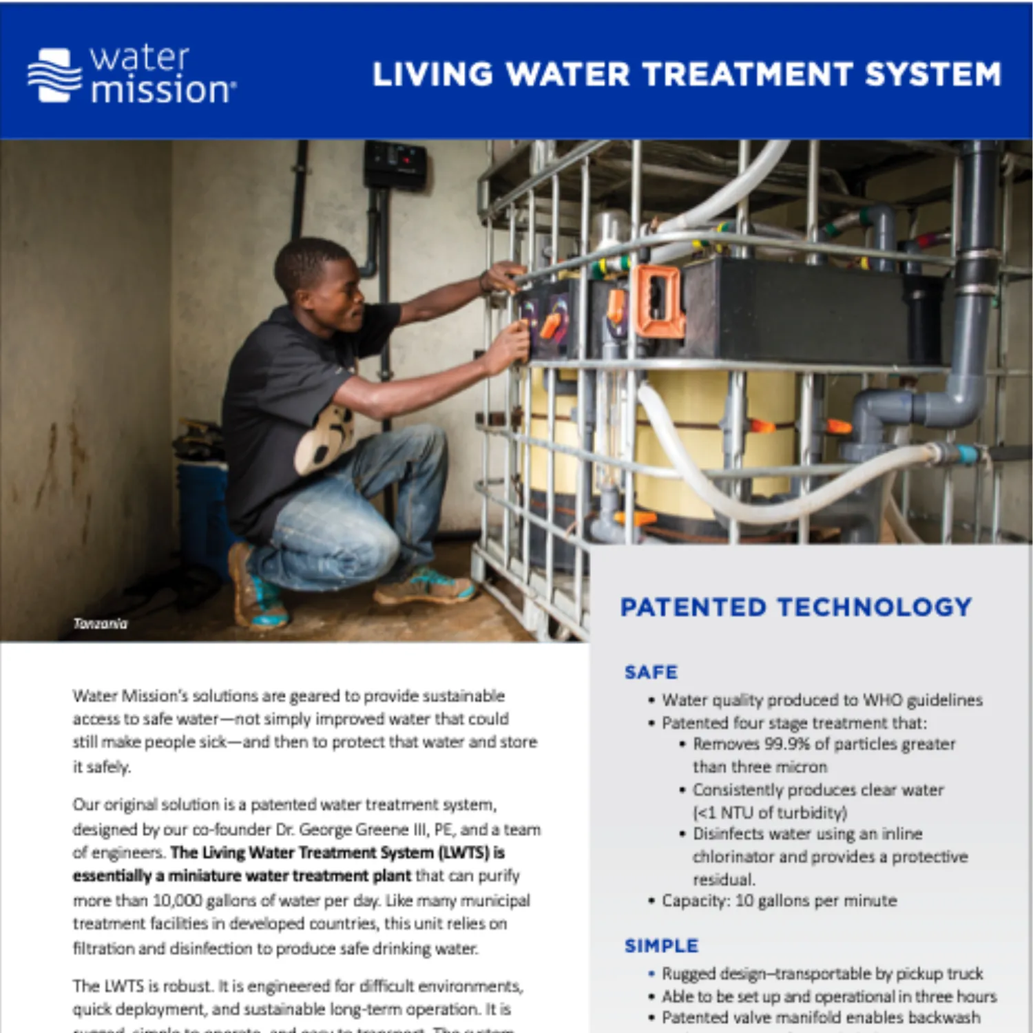 Living Water Treatment System