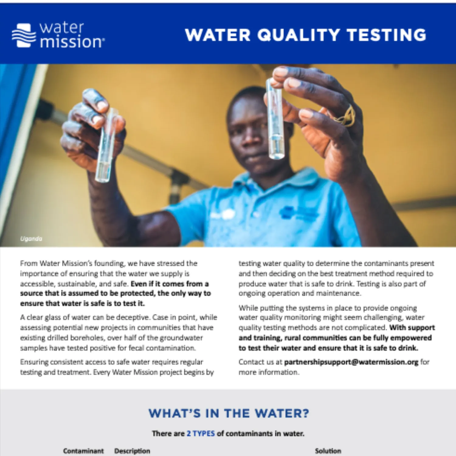Water Quality Testing