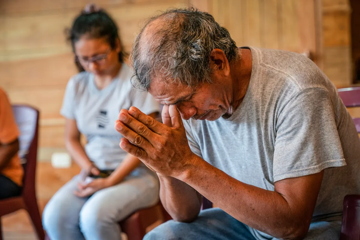 Man praying