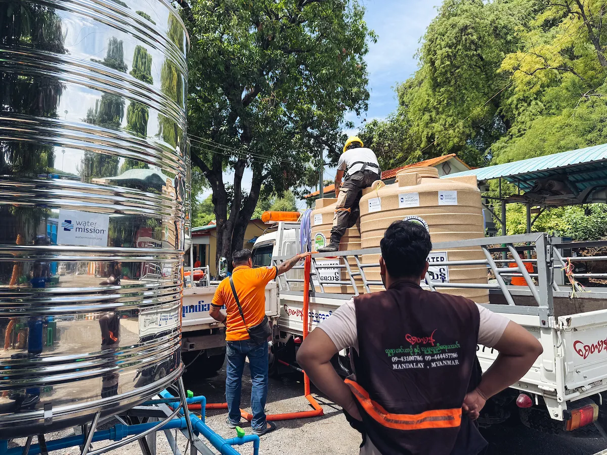 Water trucking operation