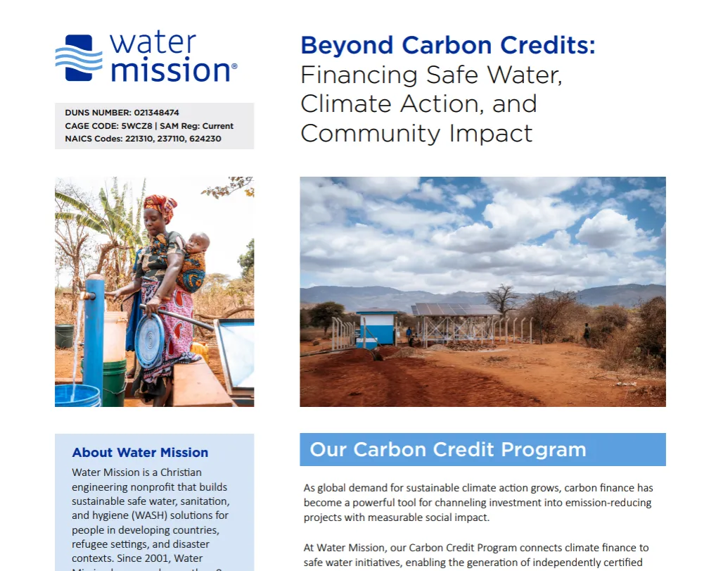 Water Mission Carbon Capacity Statement