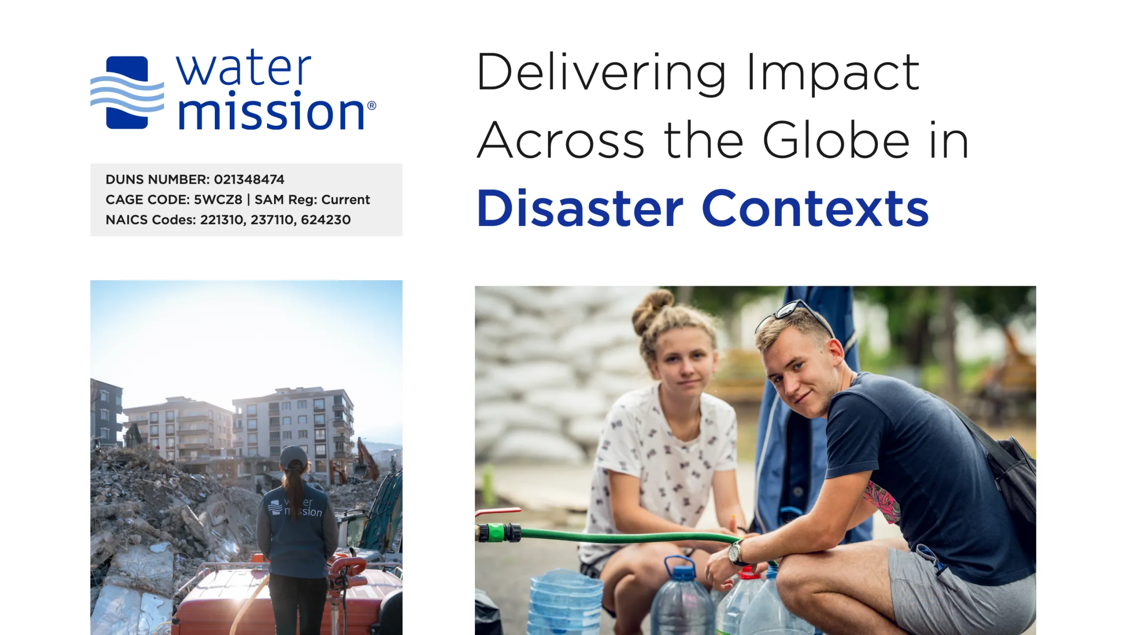 Water Mission Disaster Capacity Statement