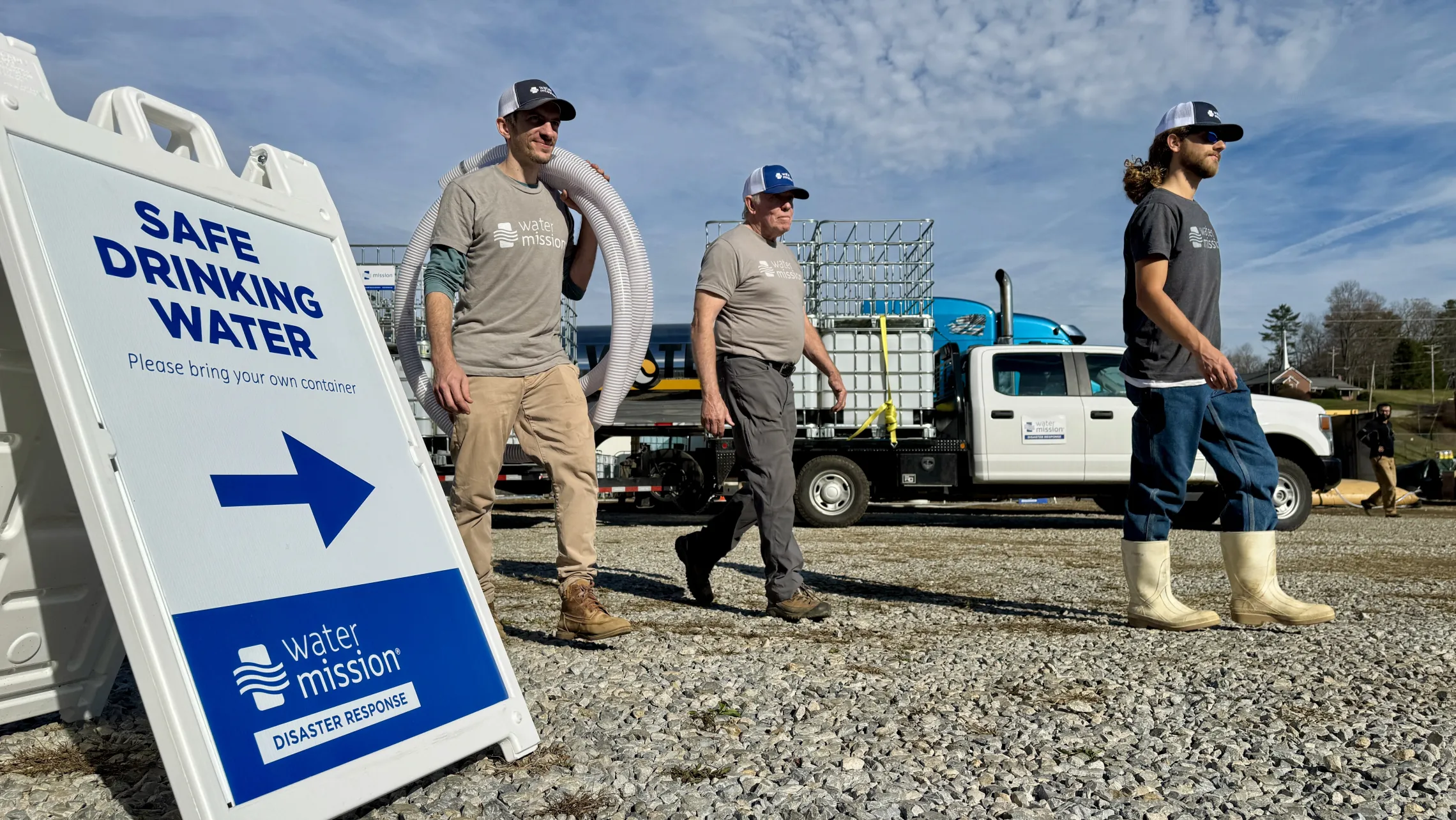 Water Mission's Disaster Response team in action