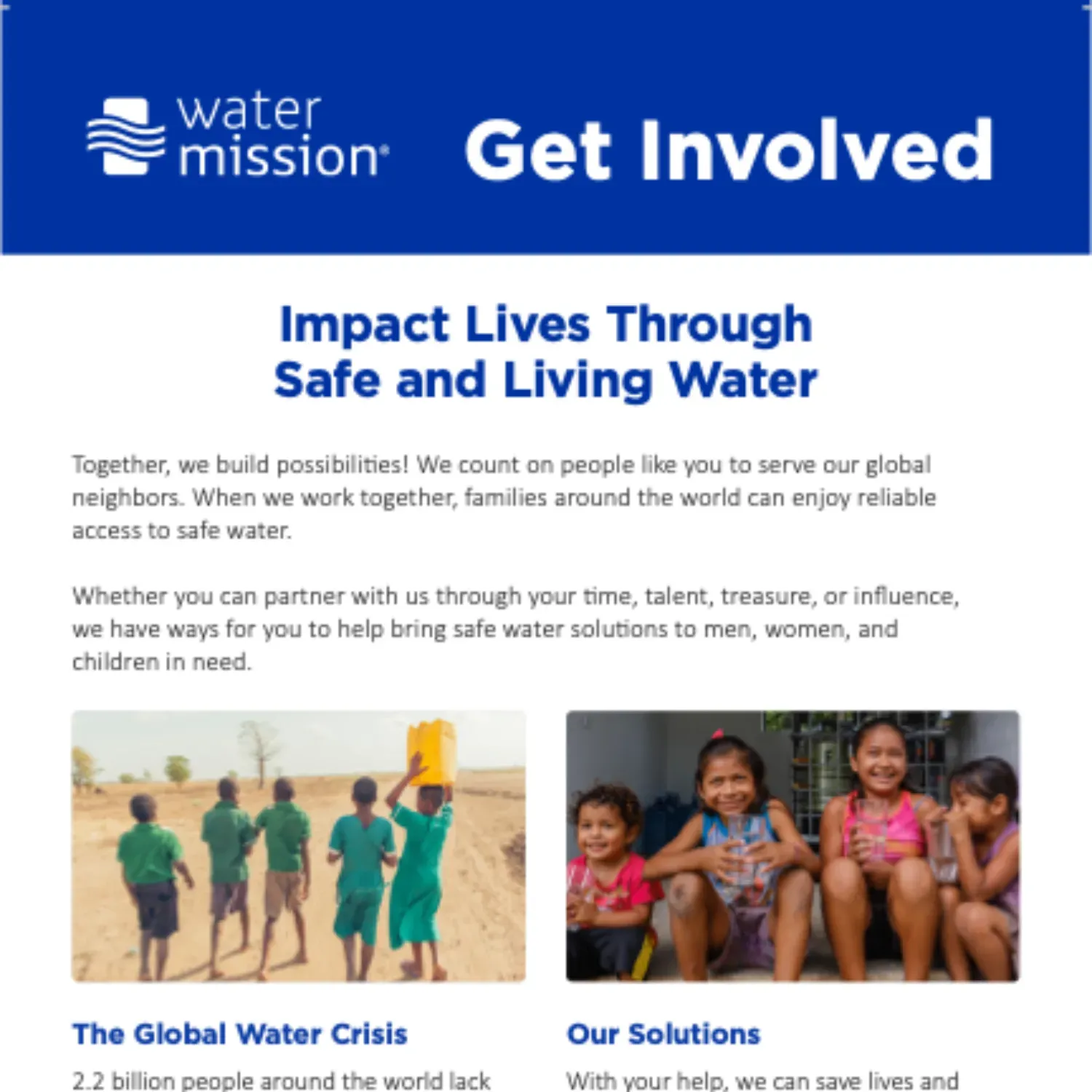 Get Involved Brochure