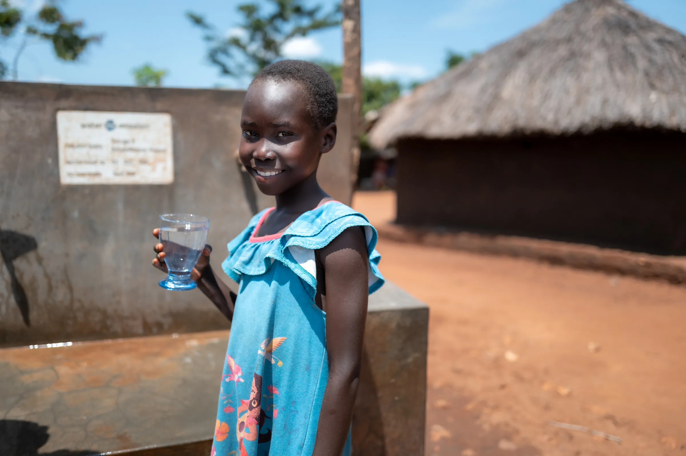Girl Drinking Safe Water