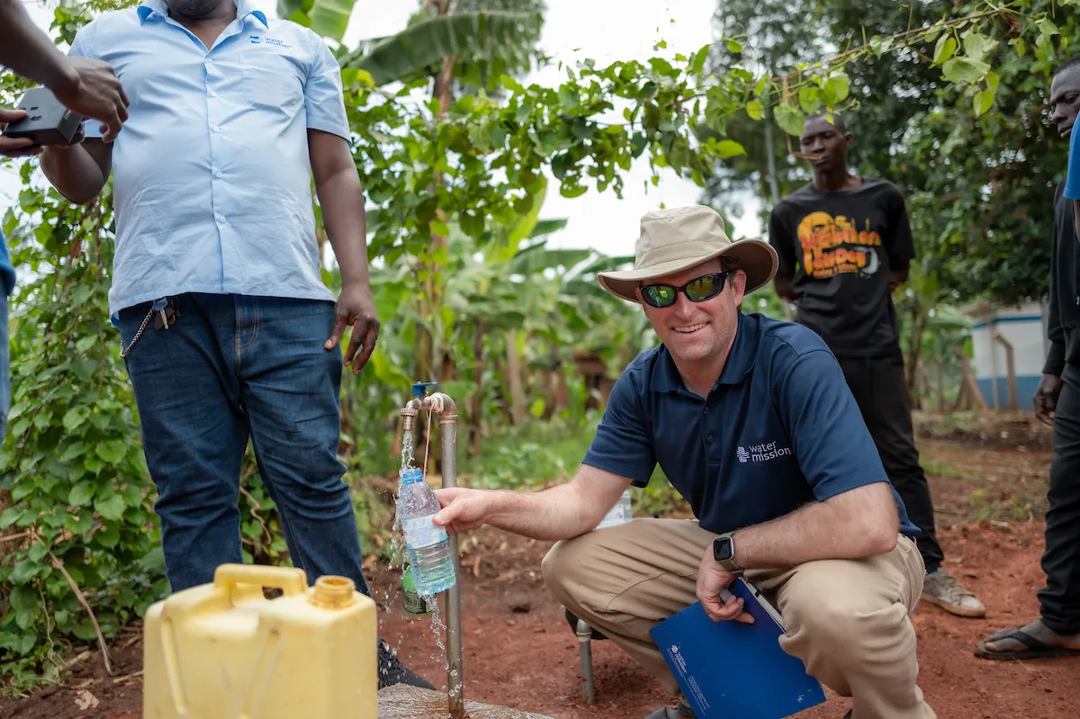 Water Mission CEO and President George Greene IV in Uganda