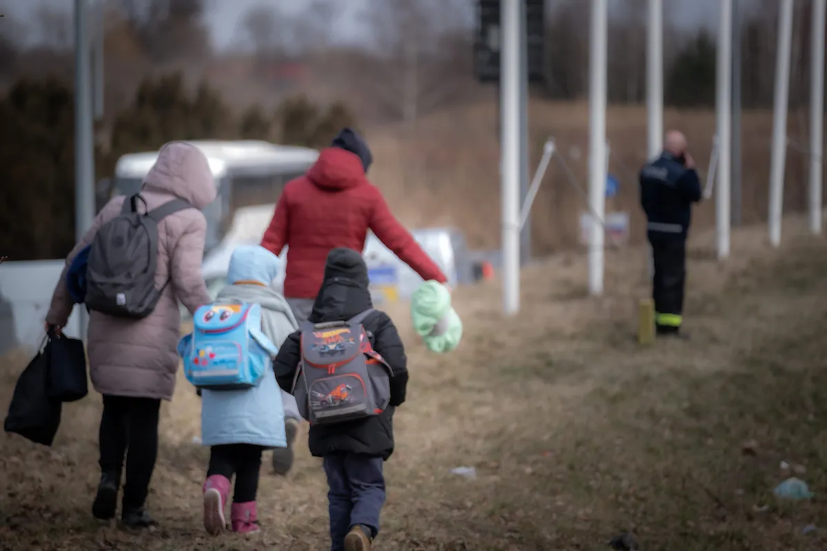 Refugees fleeing the conflict