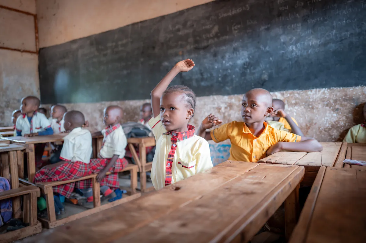 Children in a classroom