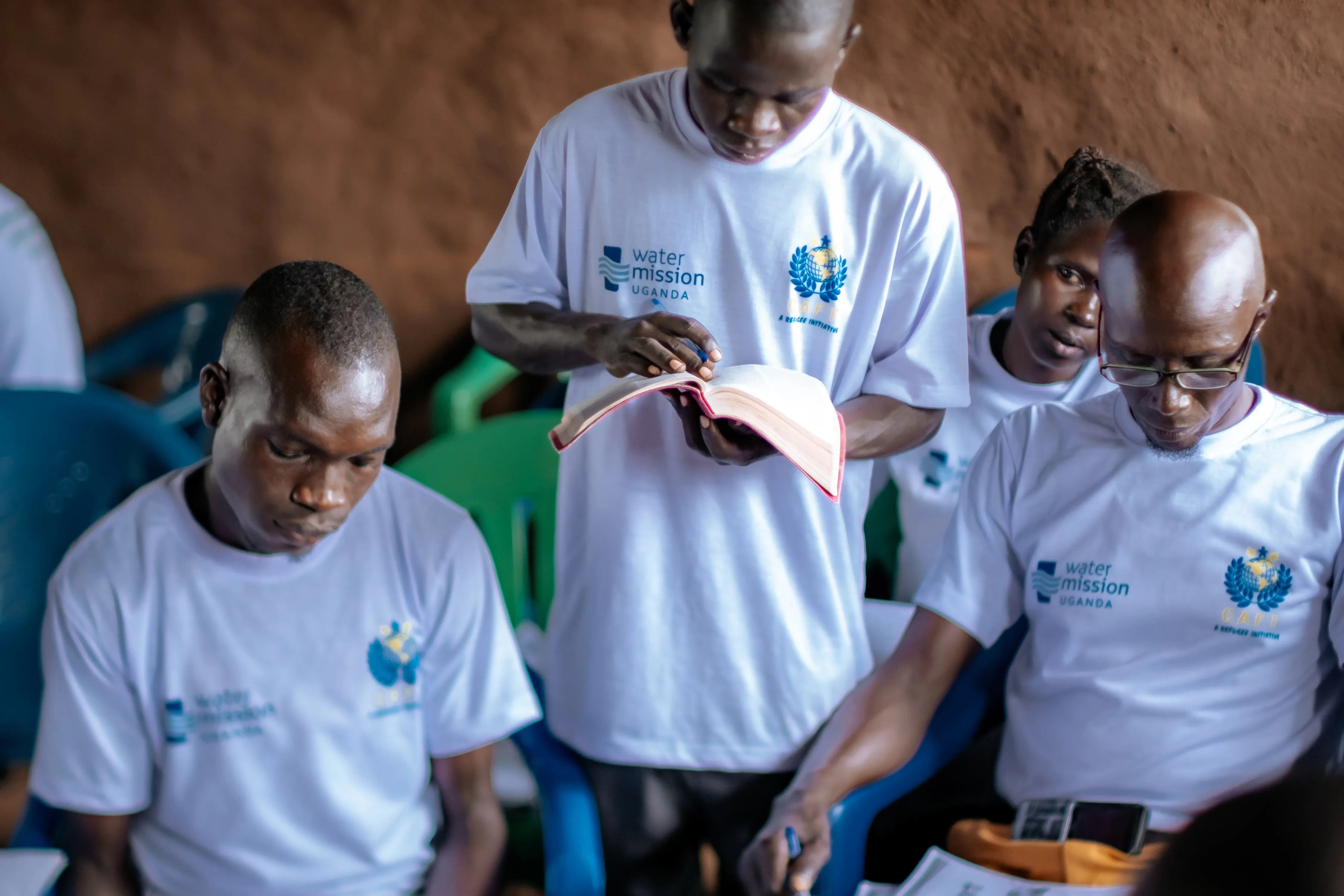 Water Mission’s ministry work in Rhino Camp, Uganda, includes a focus on spiritual restoration through the Living Water of Jesus Christ.