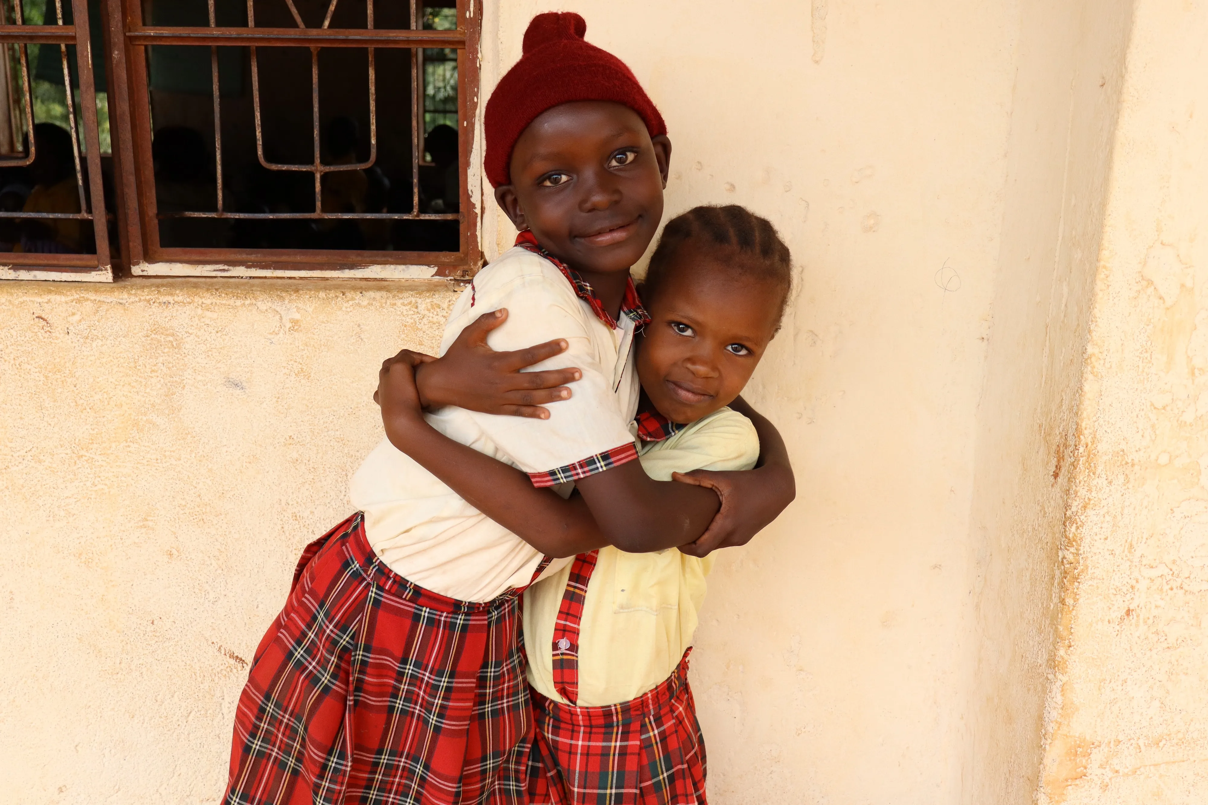 Esther and Faith hugging