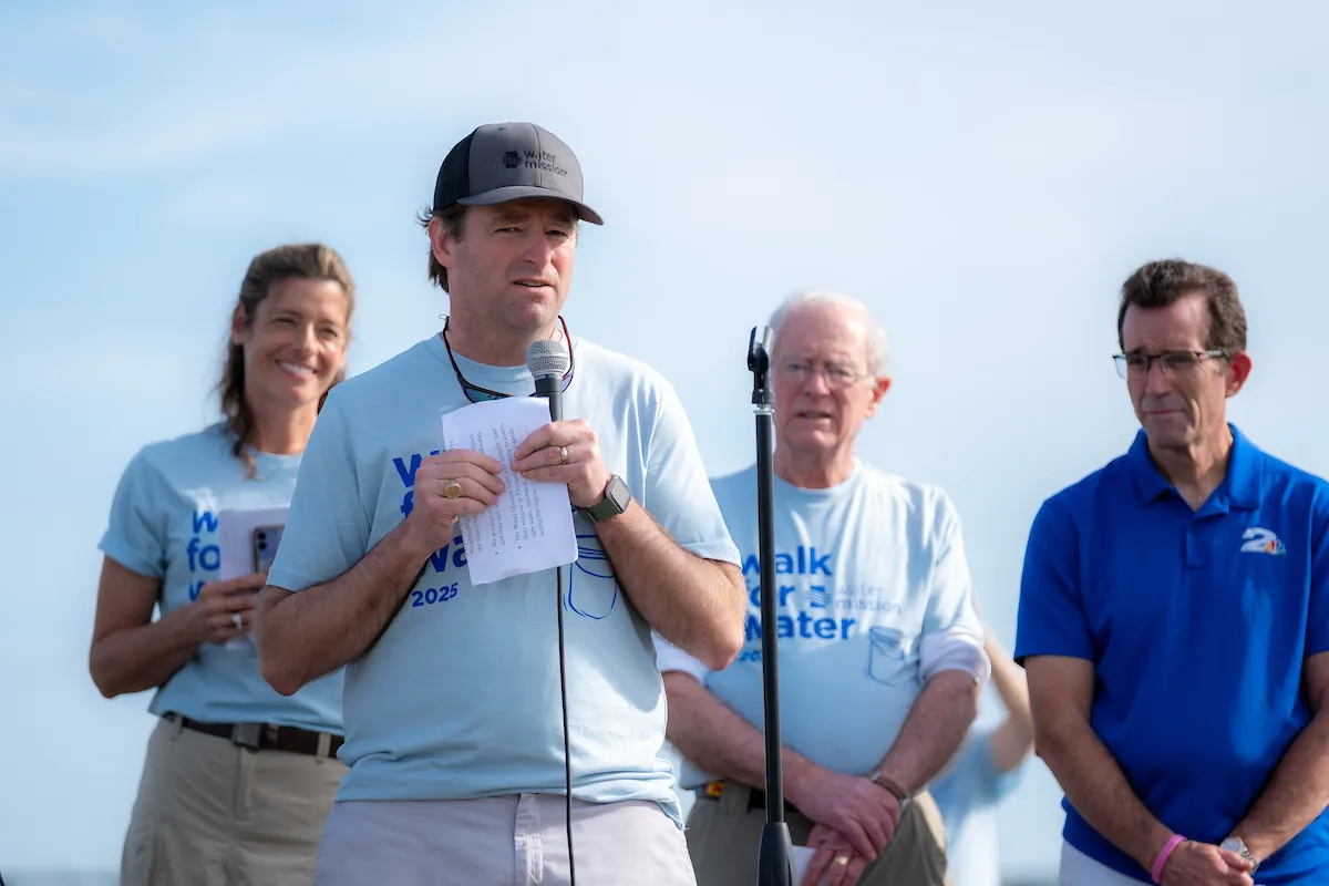 President and CEO George Greene IV delivers remarks ahead of the Walk