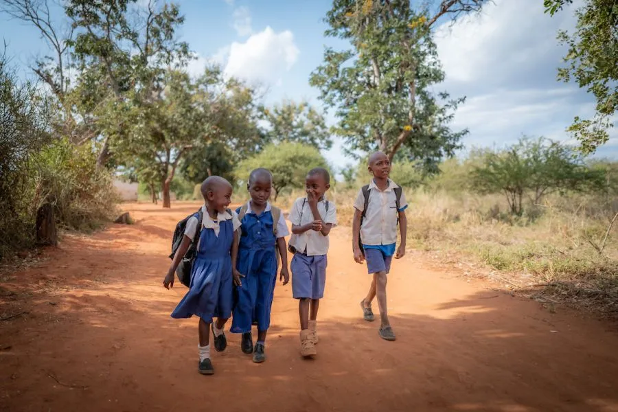 Because Celestine spends so much time walking for water, she often has little time to play with her friends and simply enjoy her childhood.