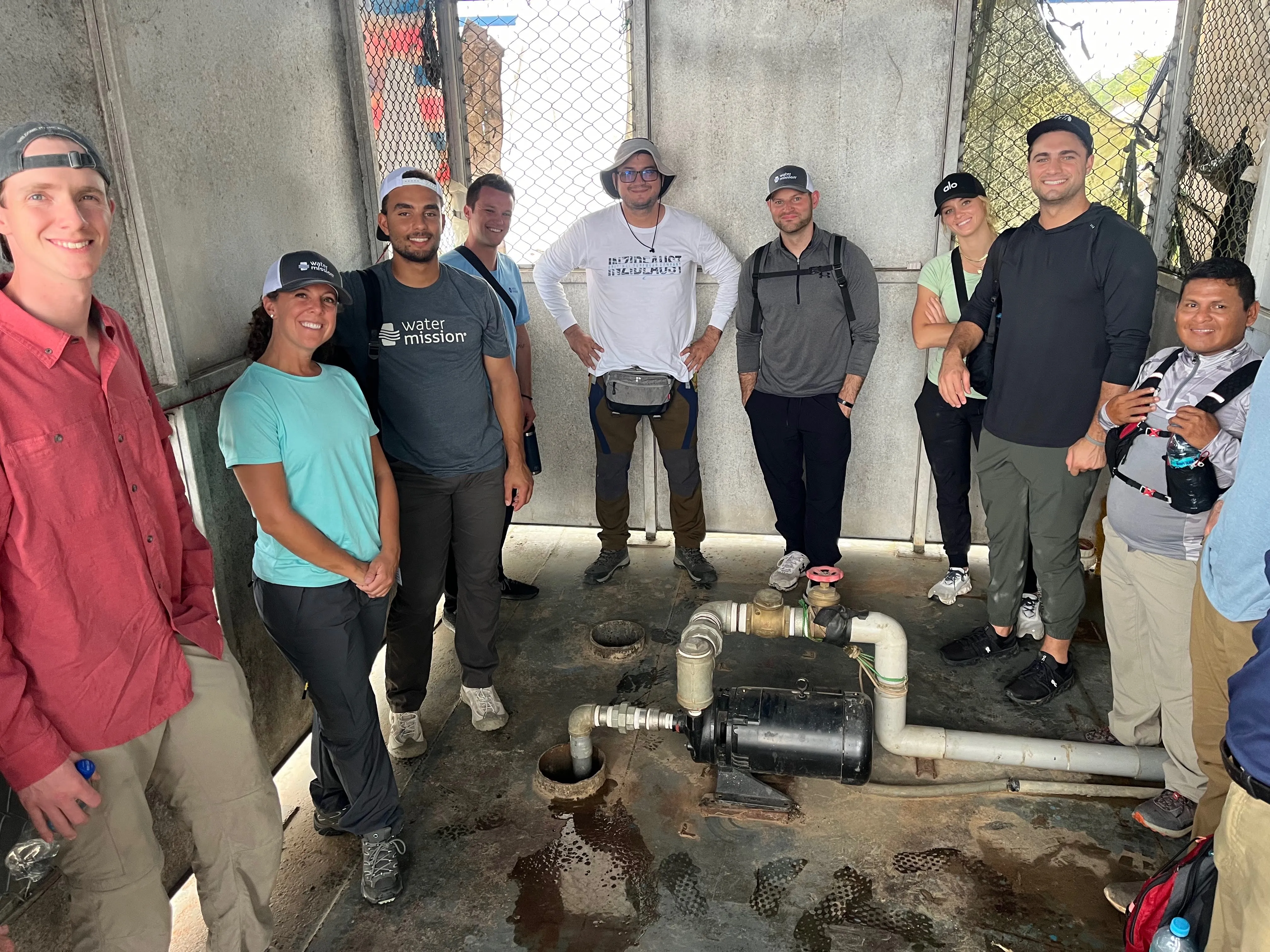 Vision Trip group at a safe water project