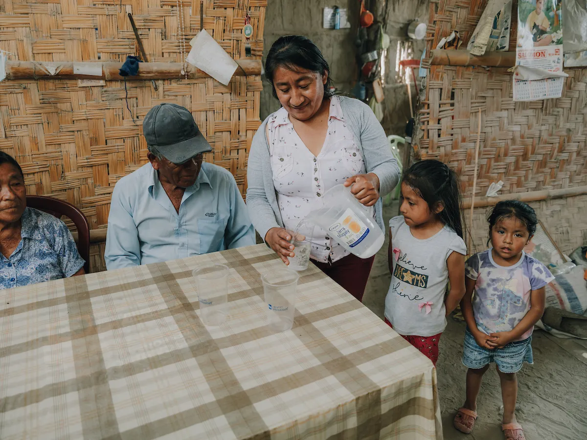 Maria Ellen with her family in San Martin, Peru