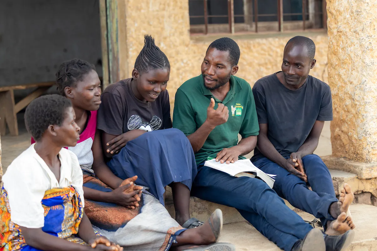Pastor Brave and his students in Golomoti, Malawi