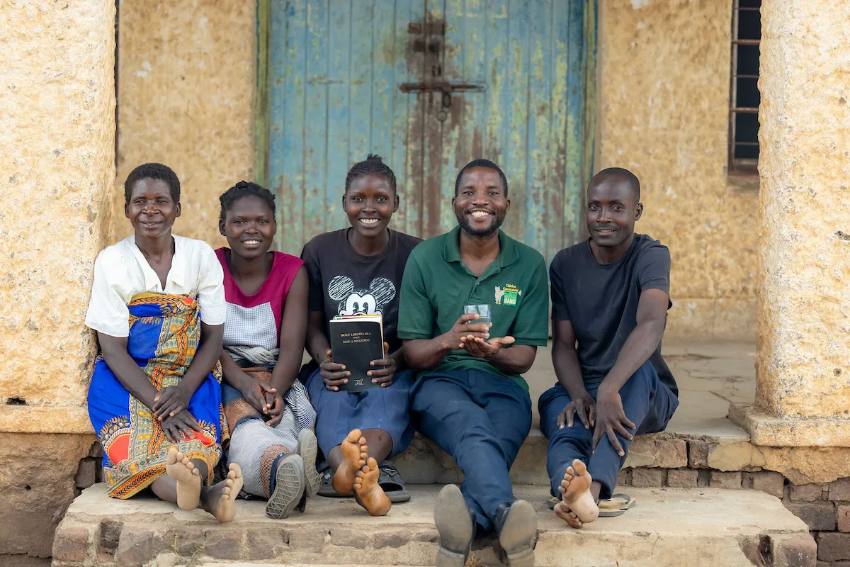 Pastor Brave and his students in Golomoti, Malawi
