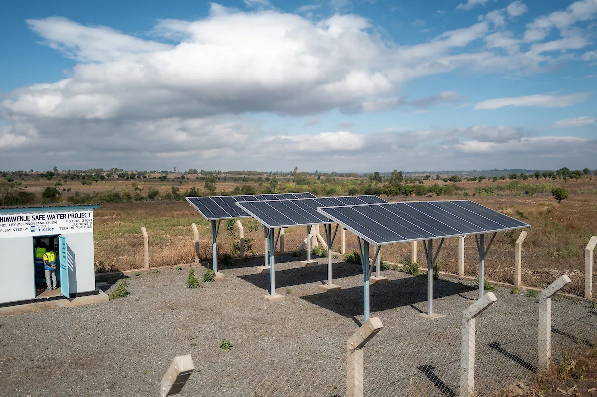 Water Mission solar panels