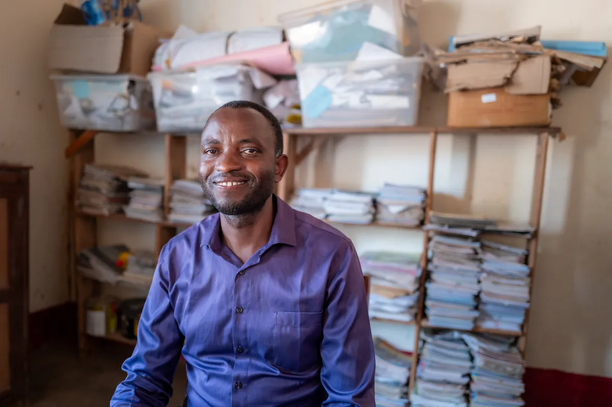 Teacher at Mzogole school in Tanzania