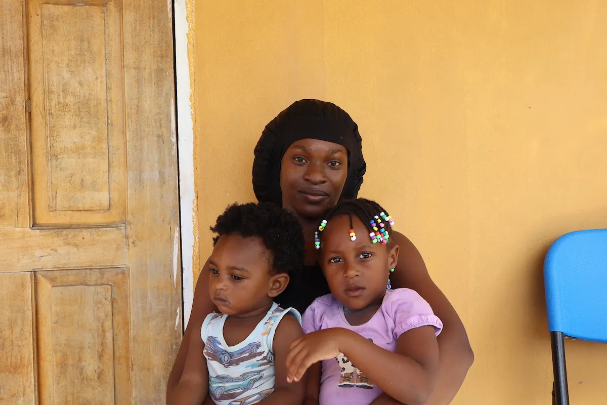 Jamaican mother and children