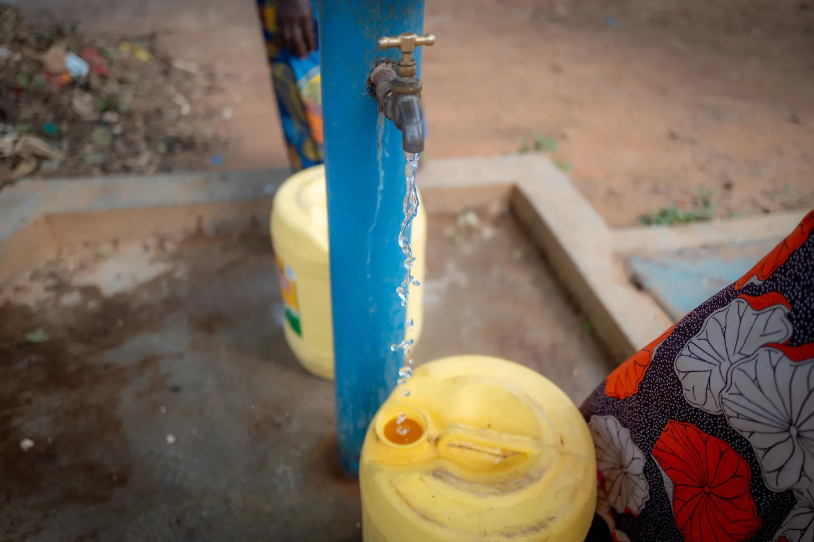 Safe water flowing in Kenya, Afric