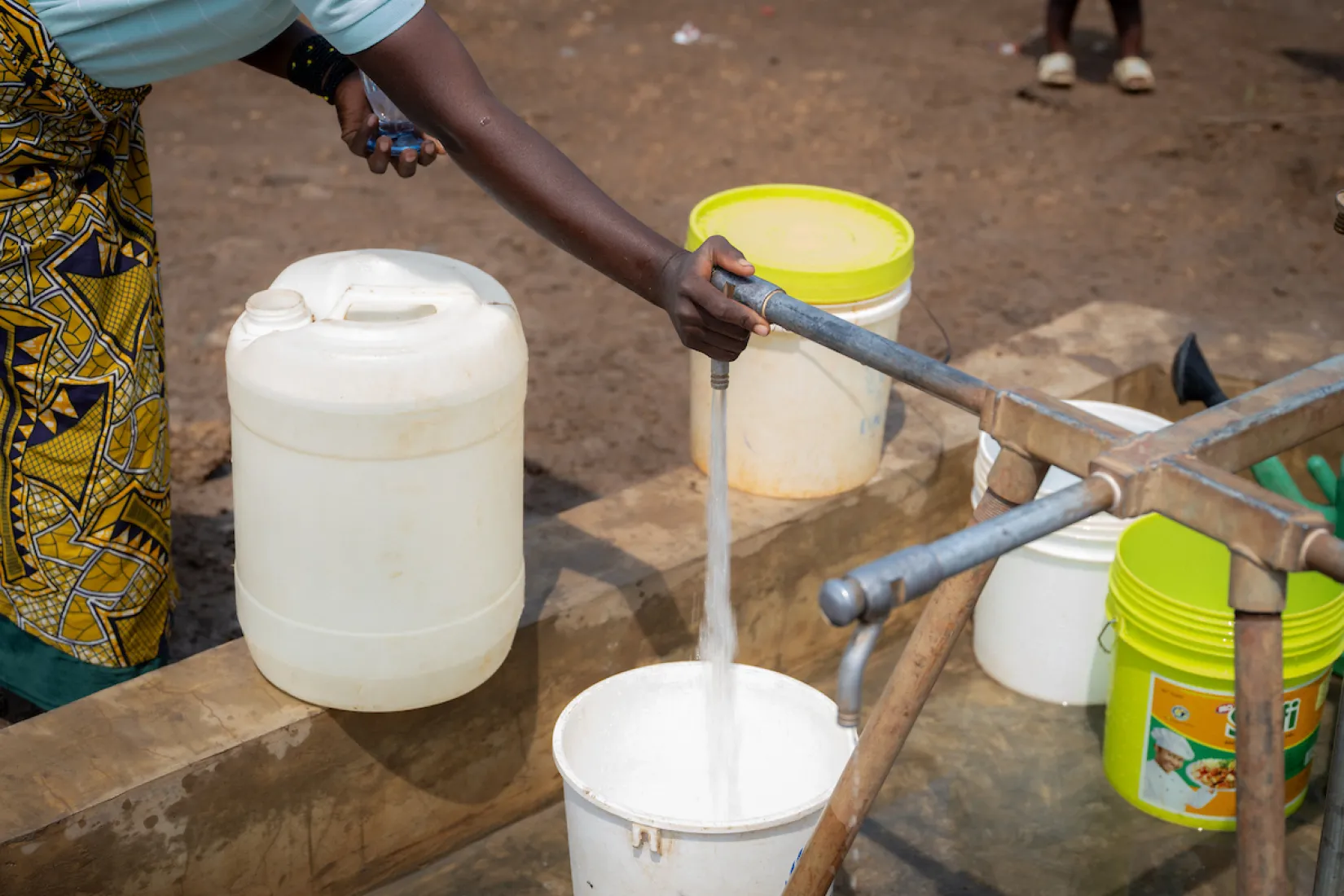 Safe water access point; Nyarugusu refugee camp; Tanzania, Africa