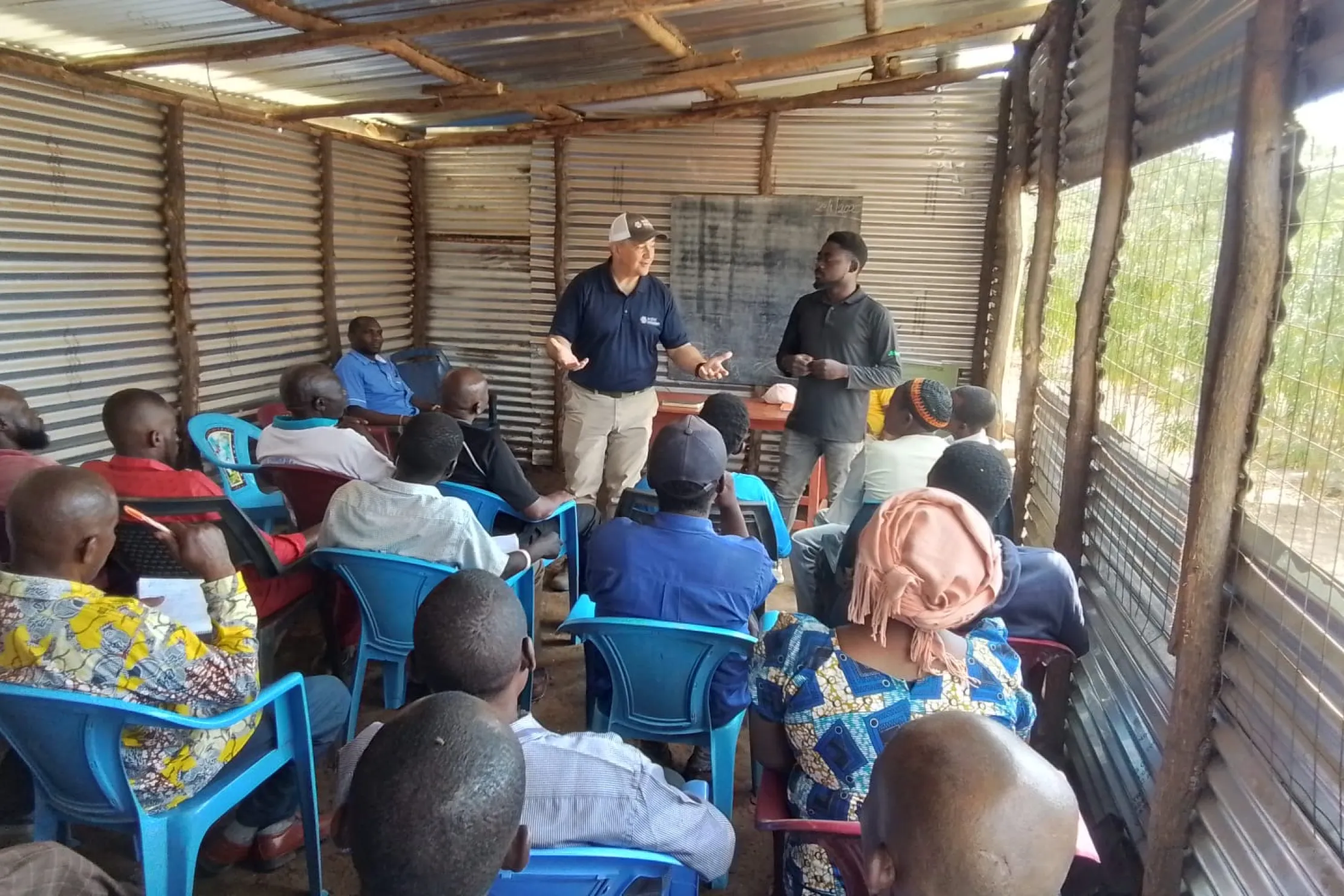 Joey Garner teaches to the Living Water team