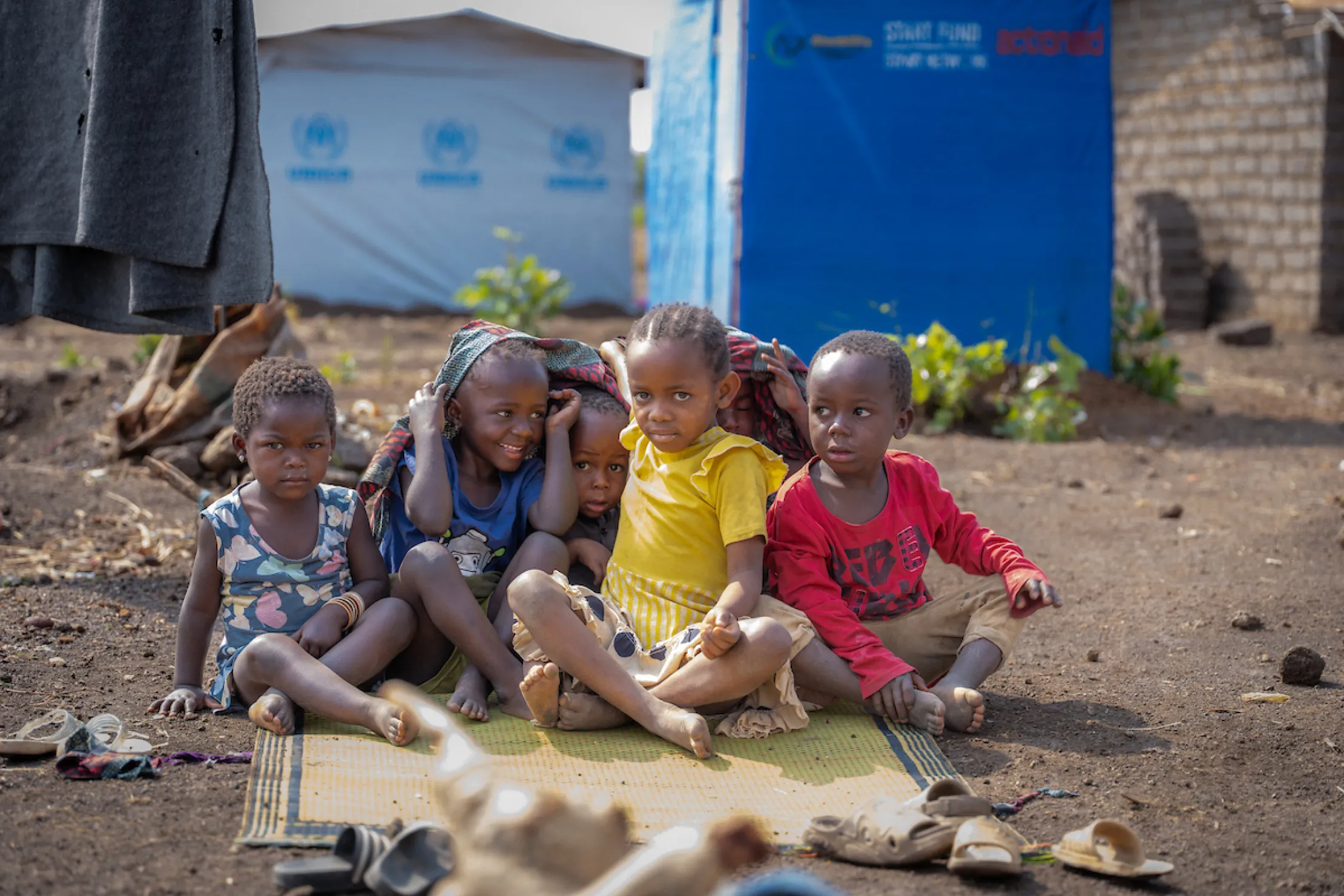 Children in Nyarugusu refugee camp; Tanzania, Africa