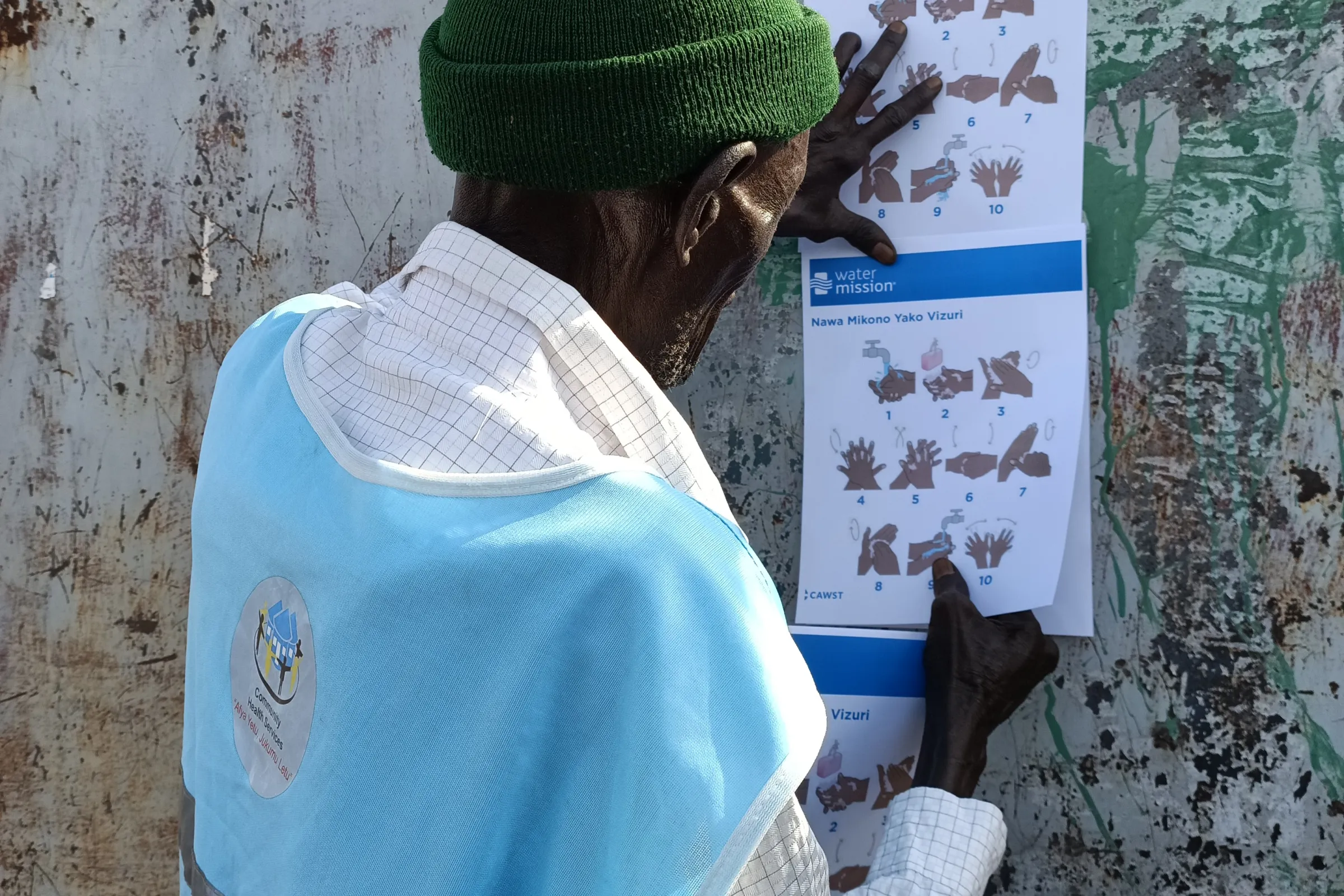 Displaying WASH educational materials