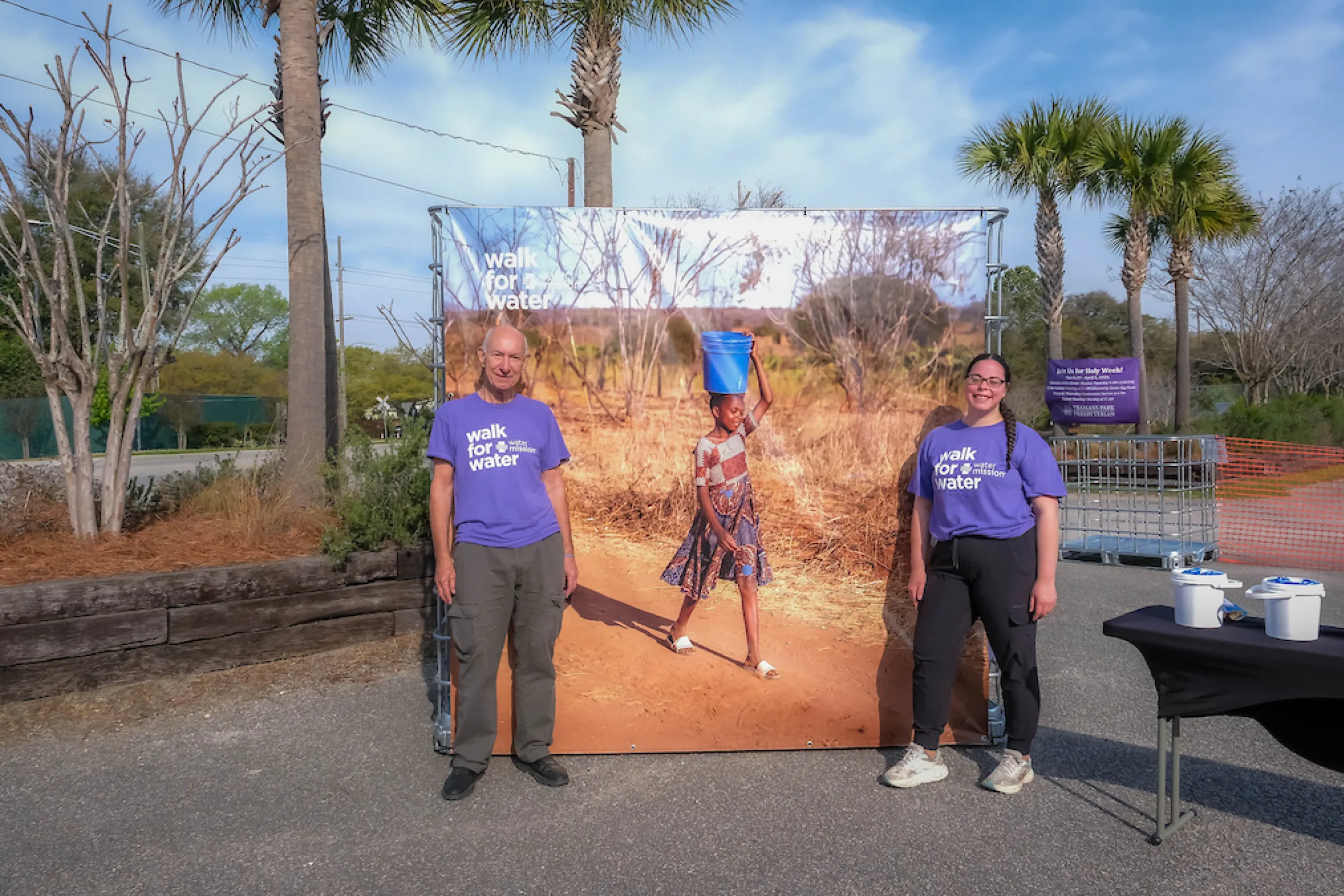 Volunteers at the 2026 Walk for Water in Charleston