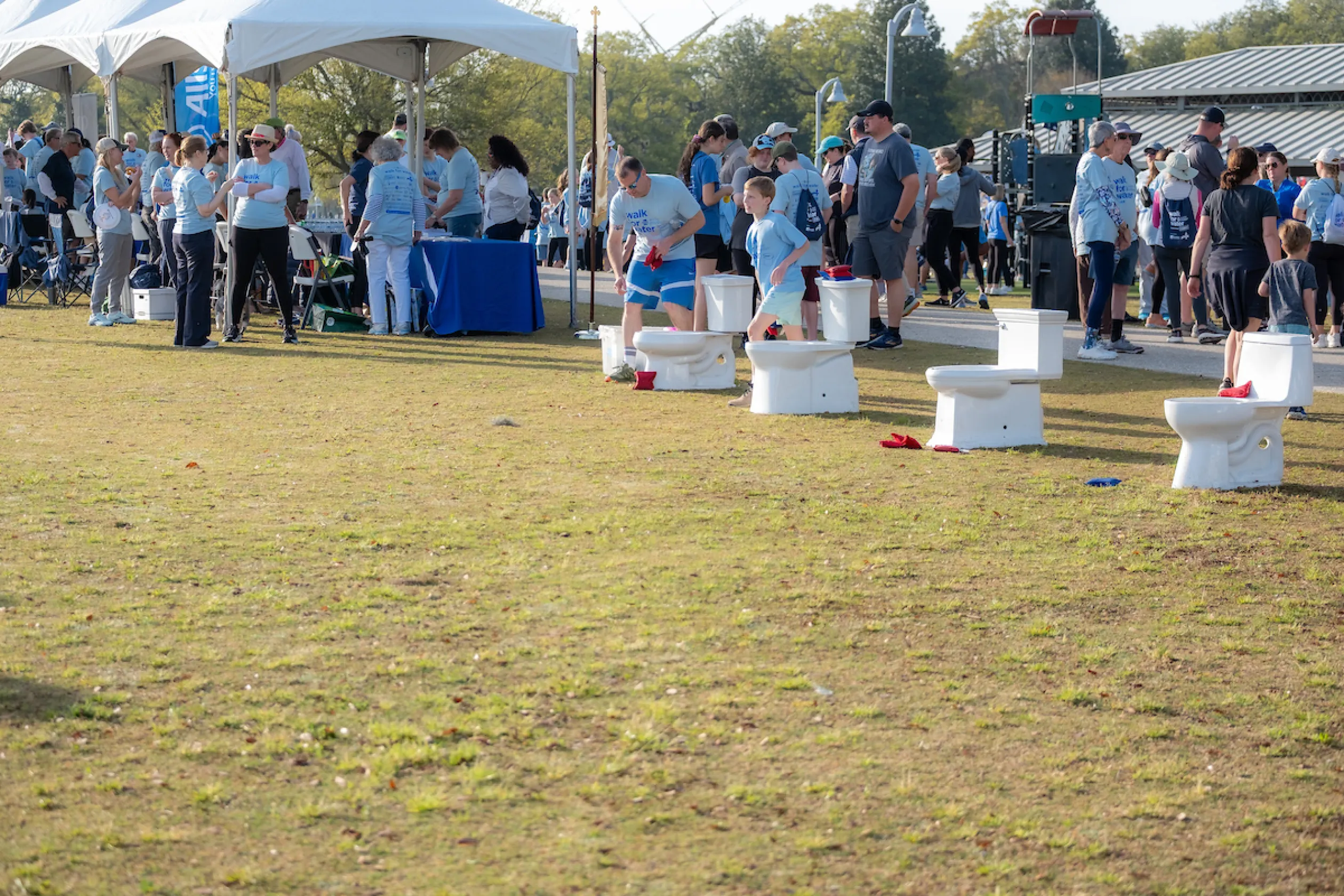 2025 Walk for Water toilet toss