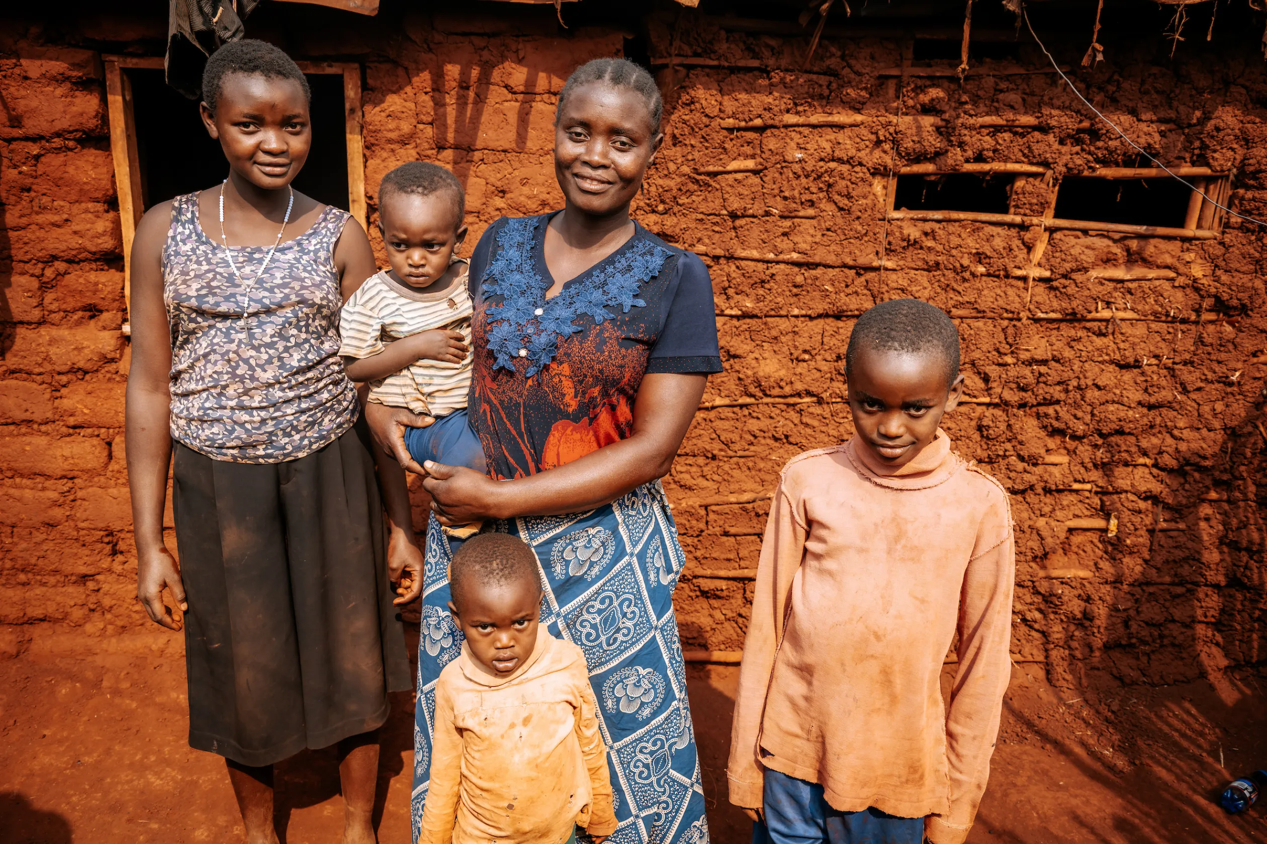 Family in Nyarugusu Tanzania