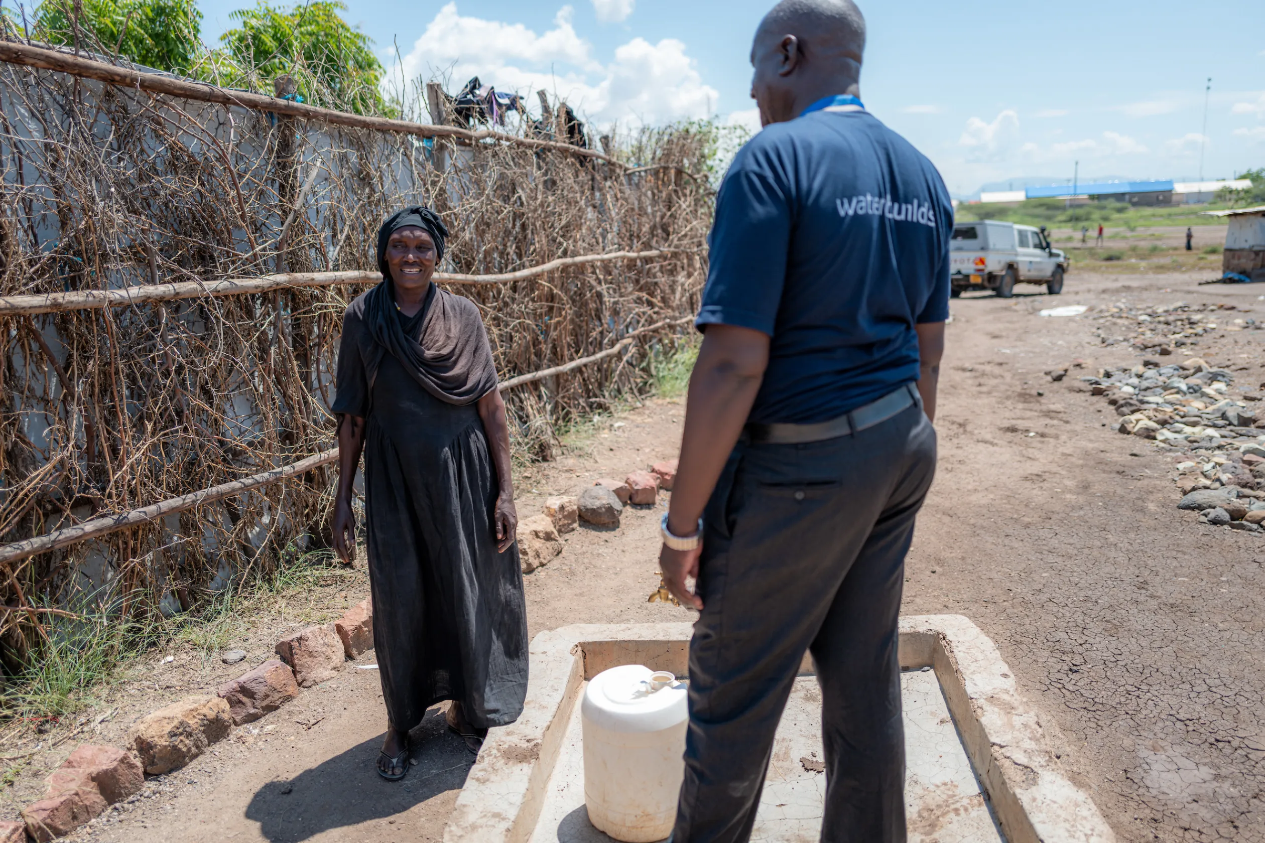 Man and woman in Turkana Kenya