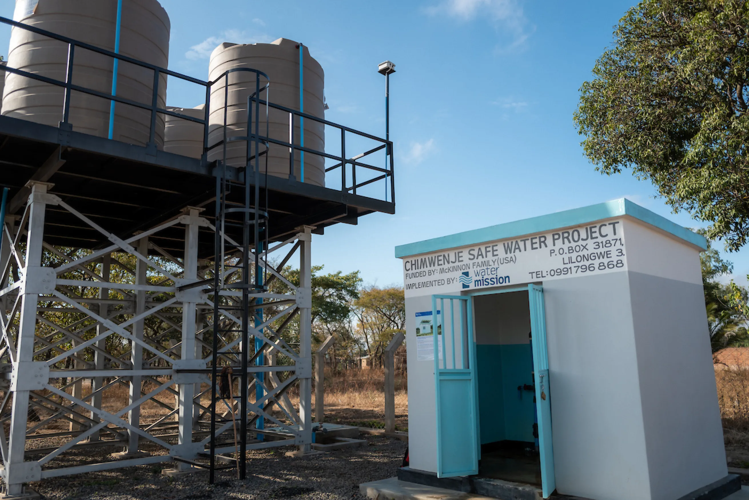 Safe water project in Malawi, Africa
