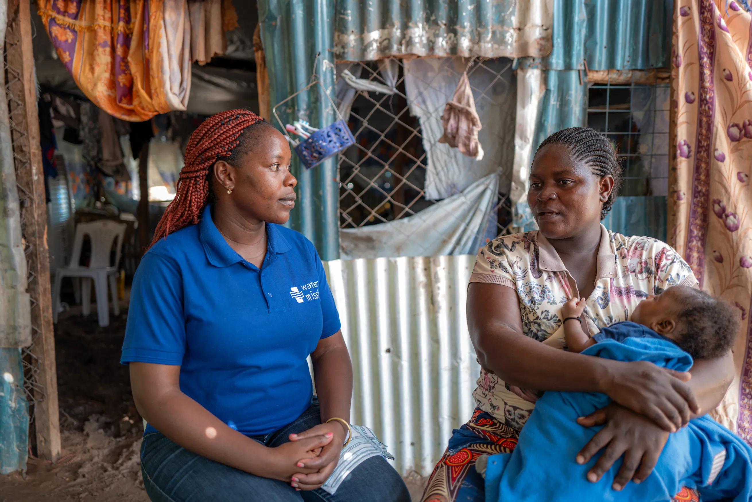 Two women and child in Turkana Kenya