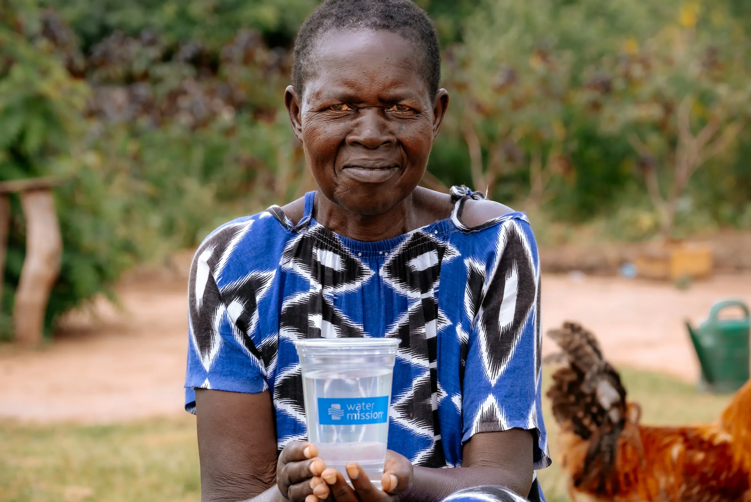 Woman drinking safe, clean water
