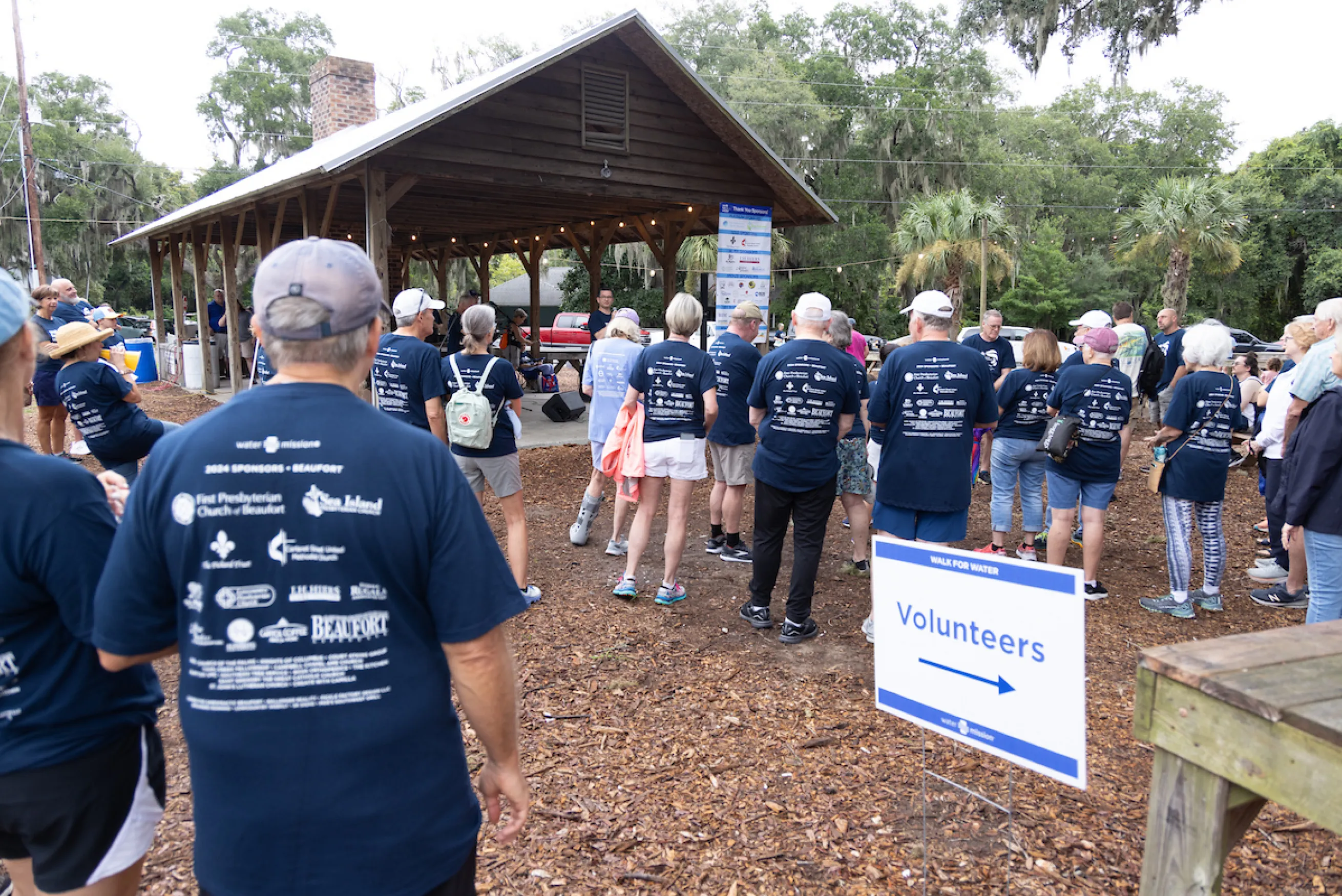 Volunteers at the Walk for Water in Beaufort, South Carolina