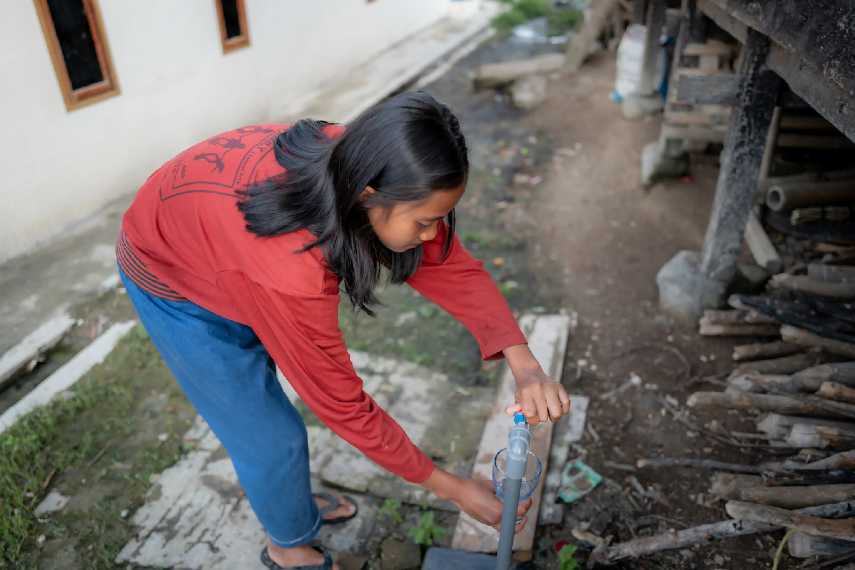 Renatal at a tapstand