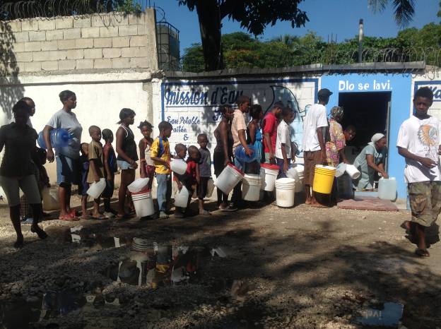 water collection line