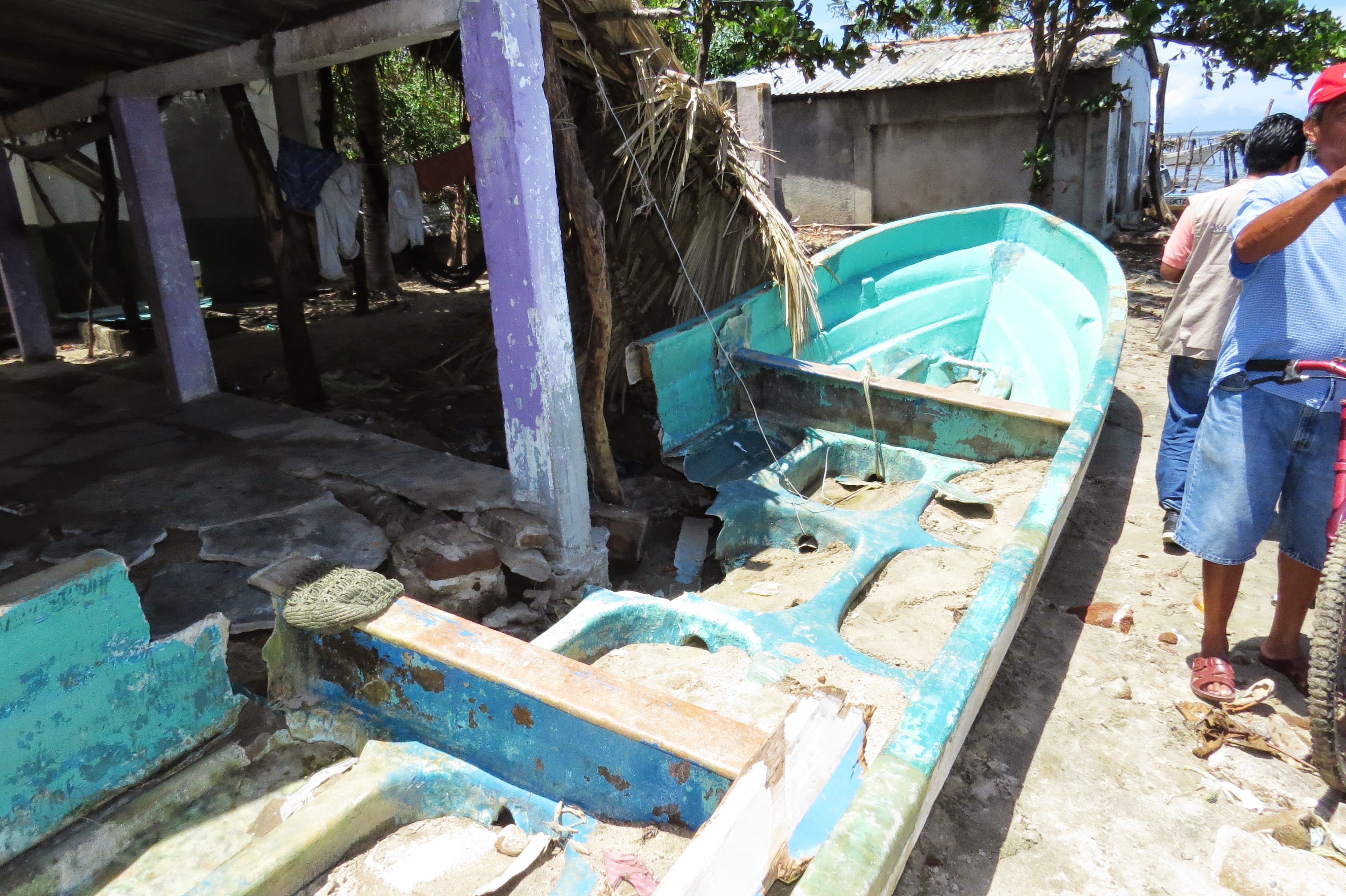 Destroyed Fishing Boat