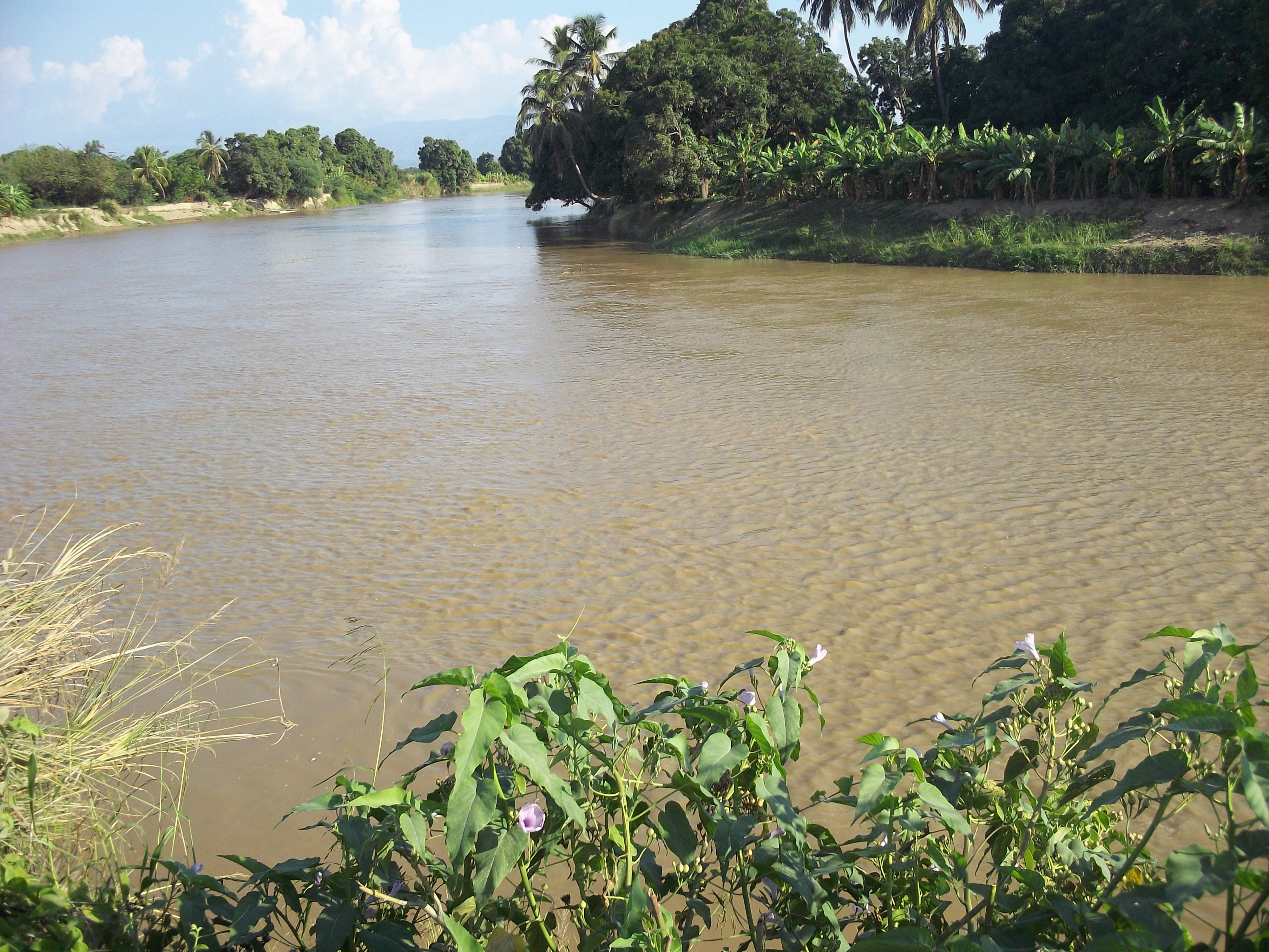 The Artibonite river, Haiti
