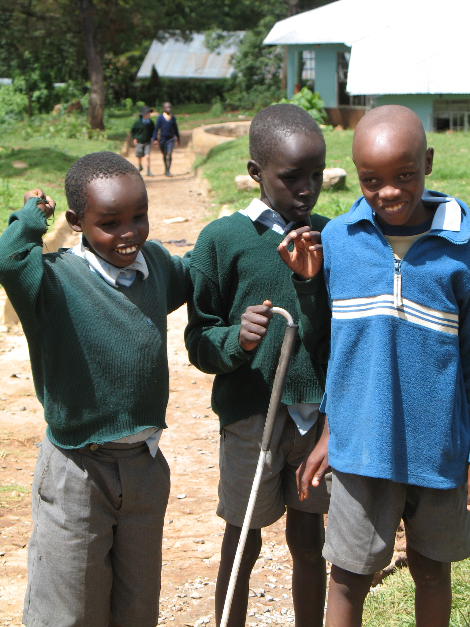 Blind students in Kenya