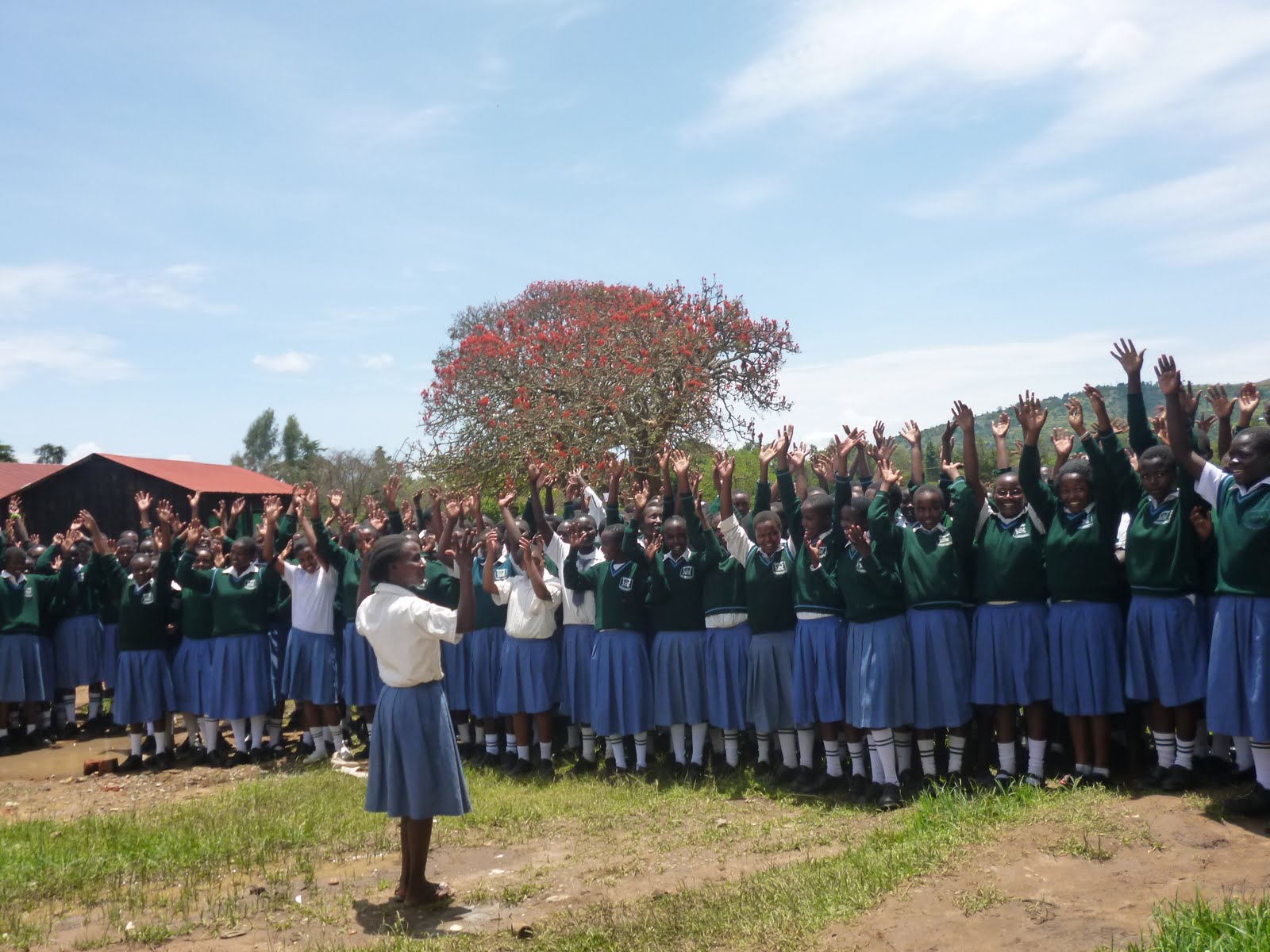 Girls at school in Kenya